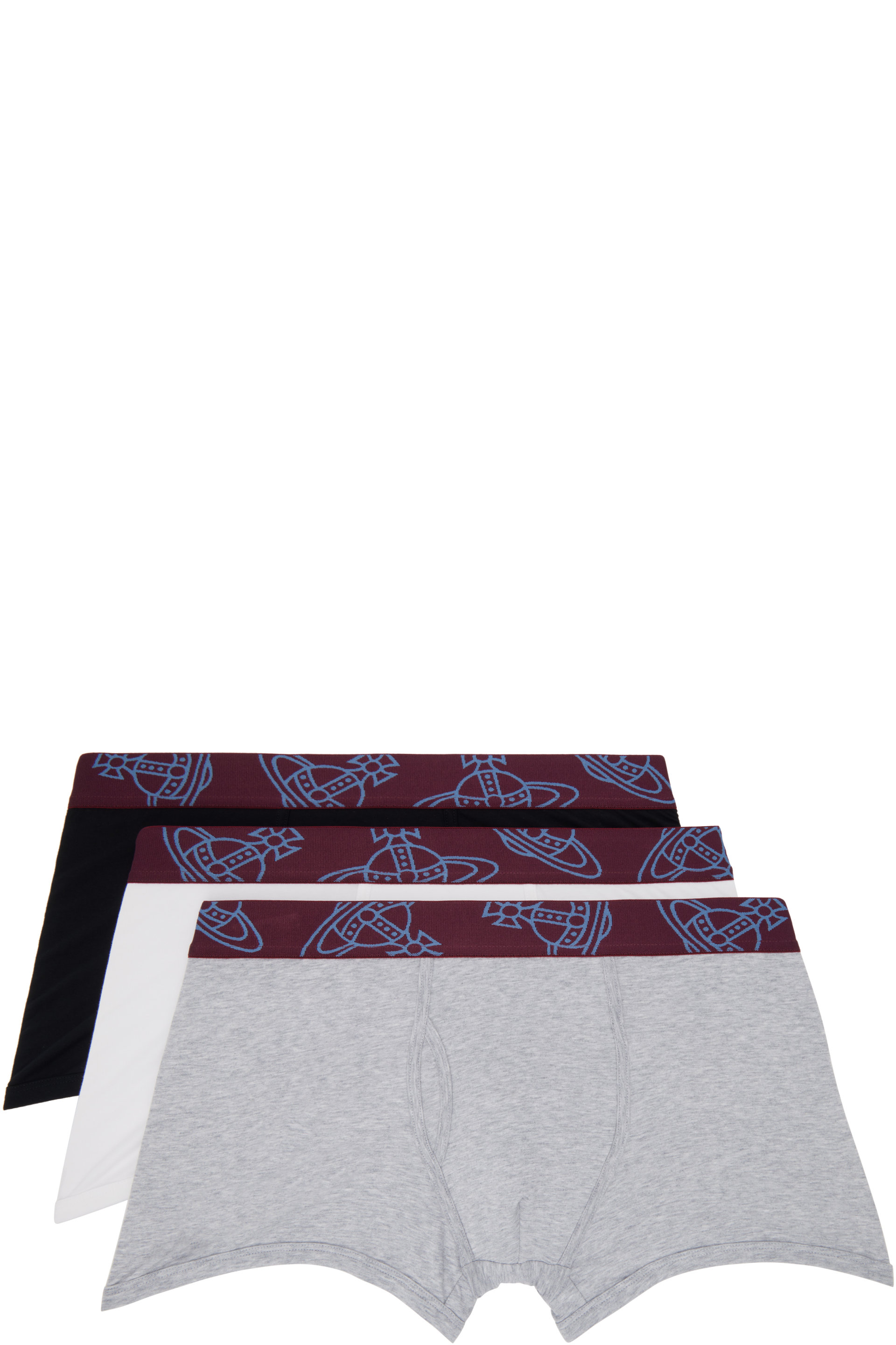 Vivienne Westwood - Three-Pack Multicolor Cotton Boxer Briefs