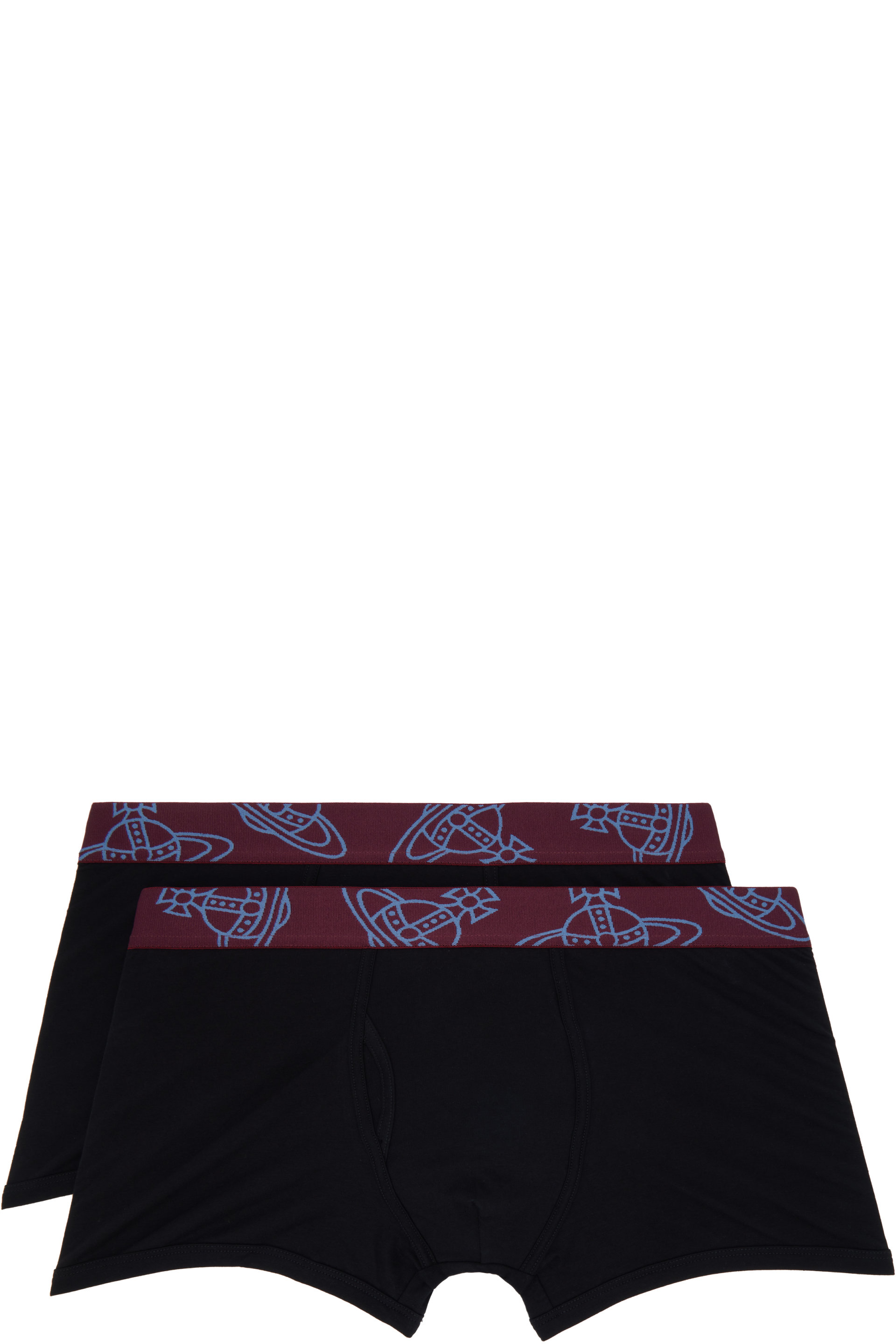 Vivienne Westwood - Two-Pack Black Cotton Boxer Briefs