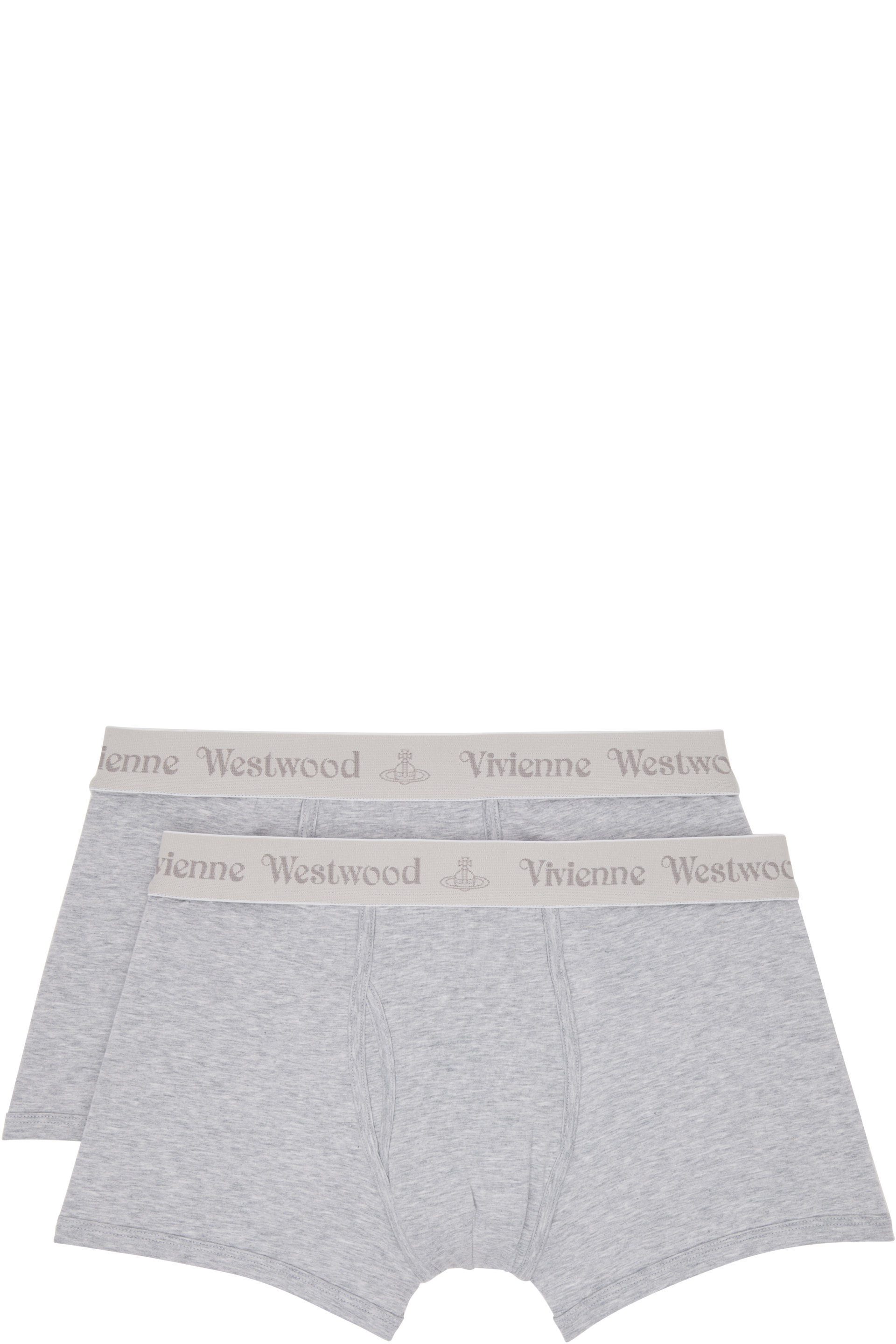 Vivienne Westwood - Two-Pack Gray Cotton Boxer Briefs