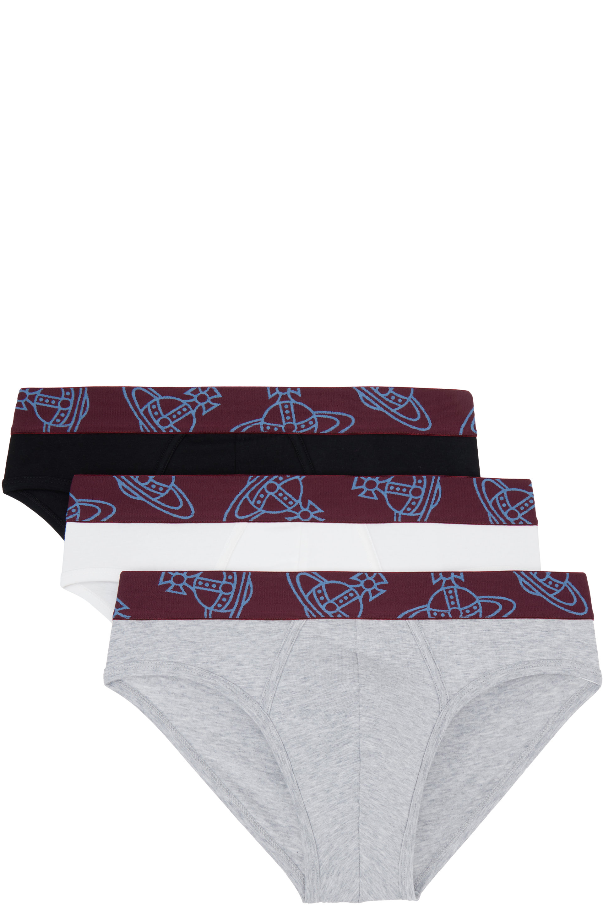 Vivienne Westwood - Three-Pack Multicolor Slip Band Briefs