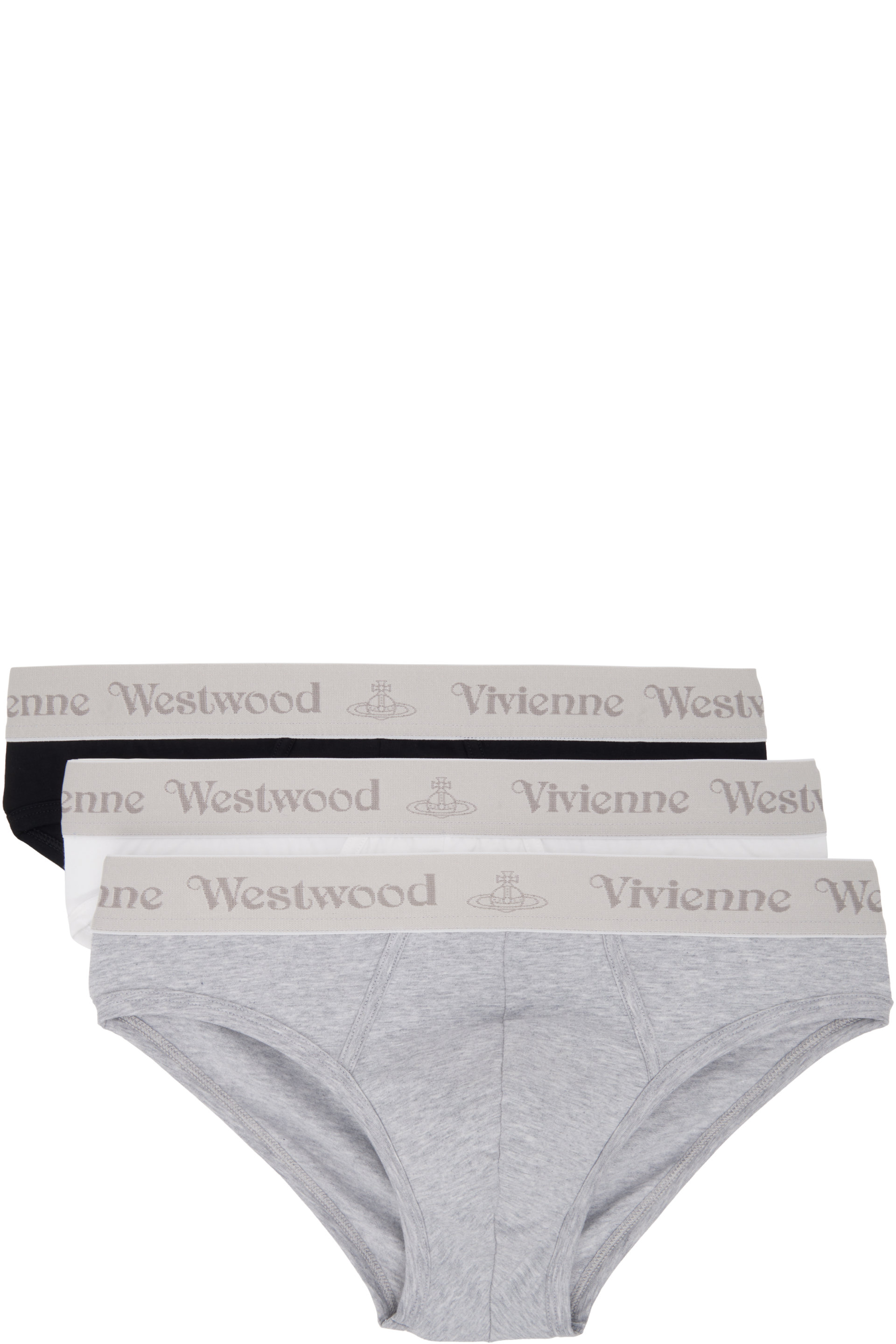 Vivienne Westwood - Three-Pack Multicolor Slip Band Briefs