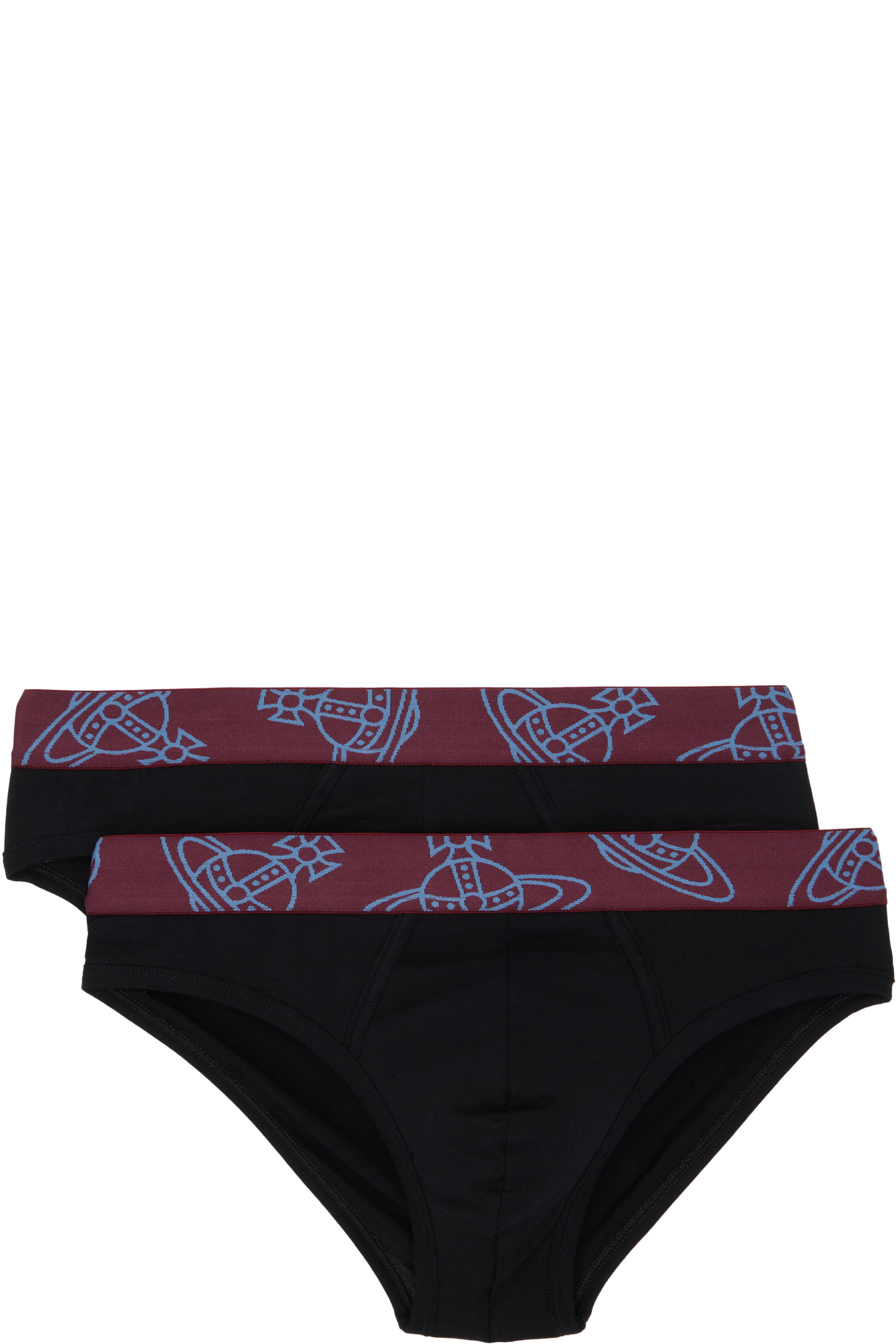 Vivienne Westwood - Two-Pack Black Cotton Briefs