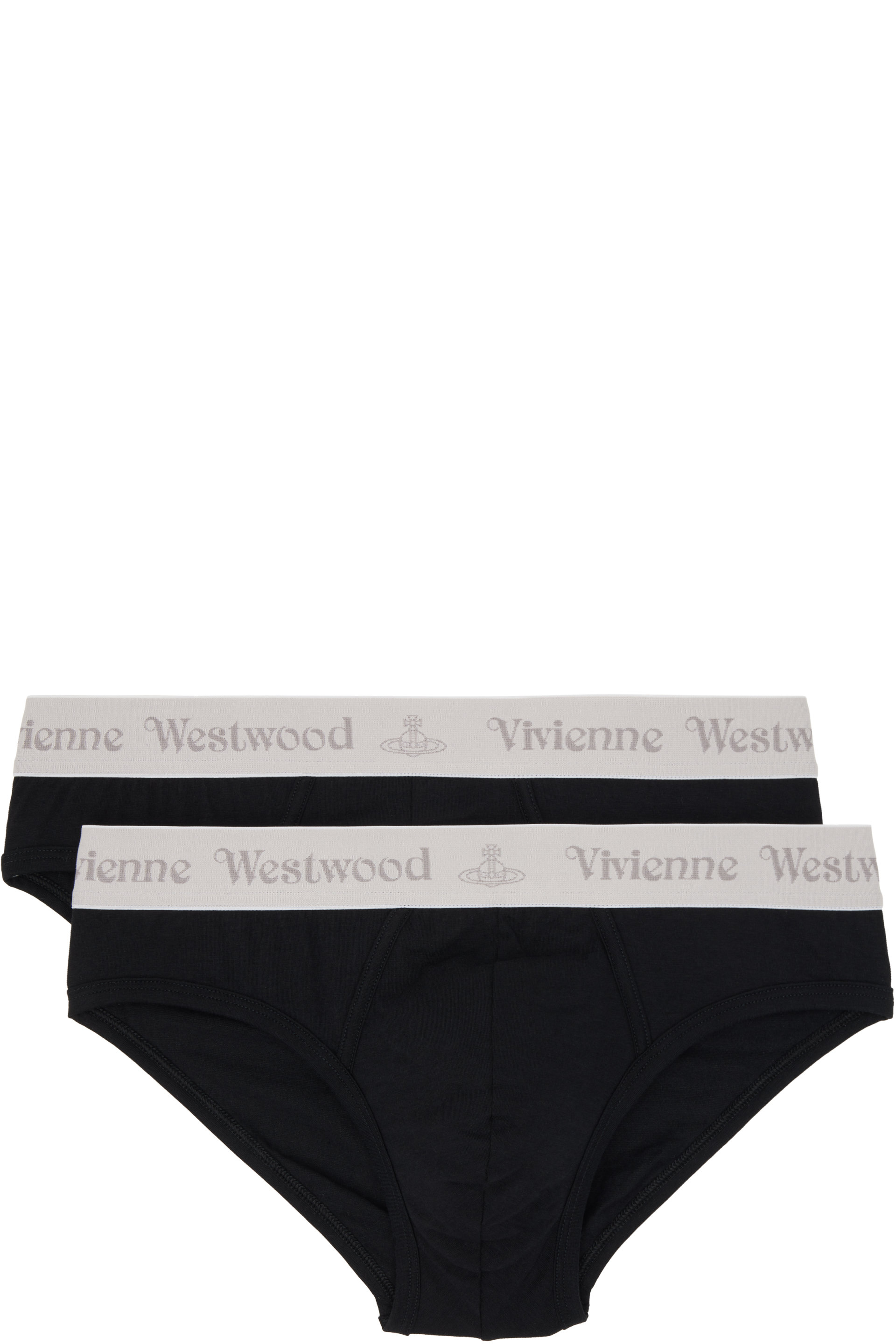 Vivienne Westwood - Two-Pack Black Slip Band Briefs