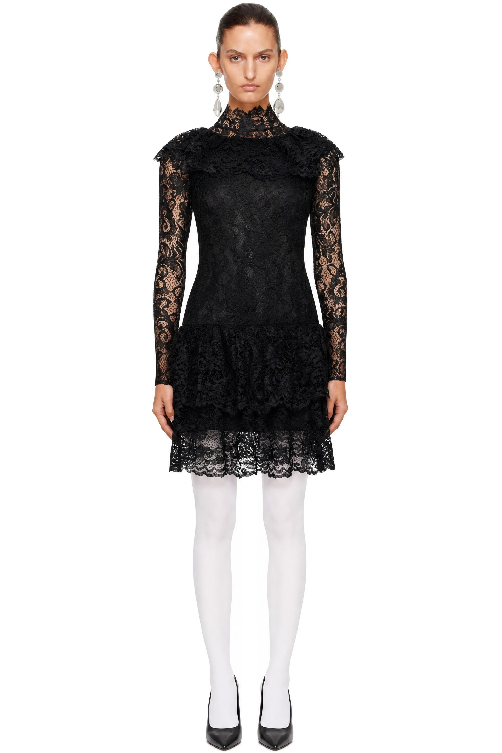 LAURA ANDRASCHKO - Black Teatime Midi Dress