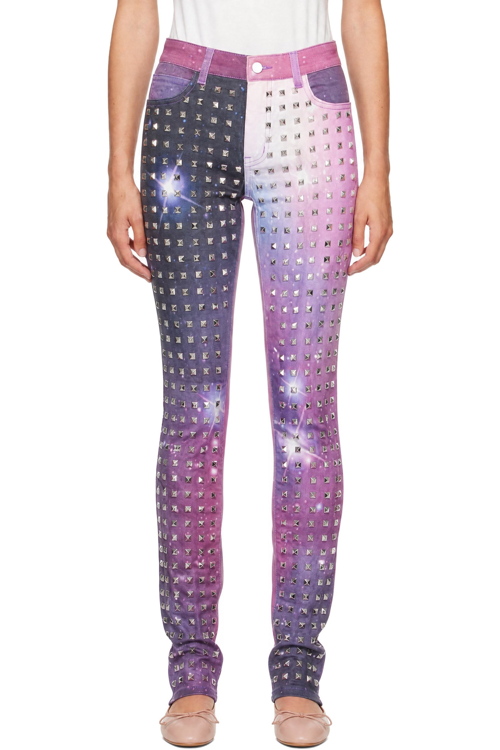 LAURA ANDRASCHKO - Multicolor 'So 2010' Skinny Jeans