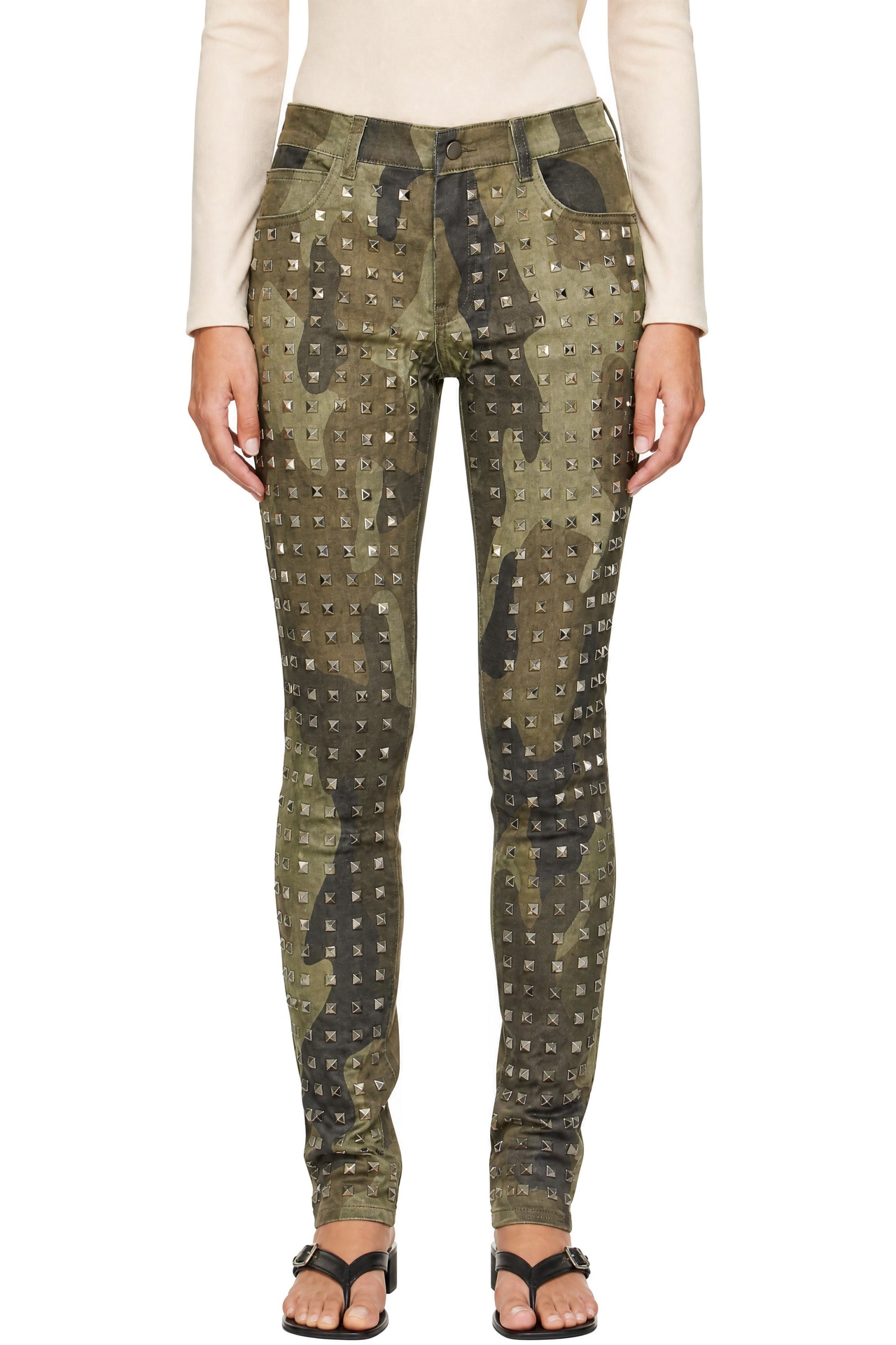 LAURA ANDRASCHKO - Green 'So 2010' Skinny Jeans