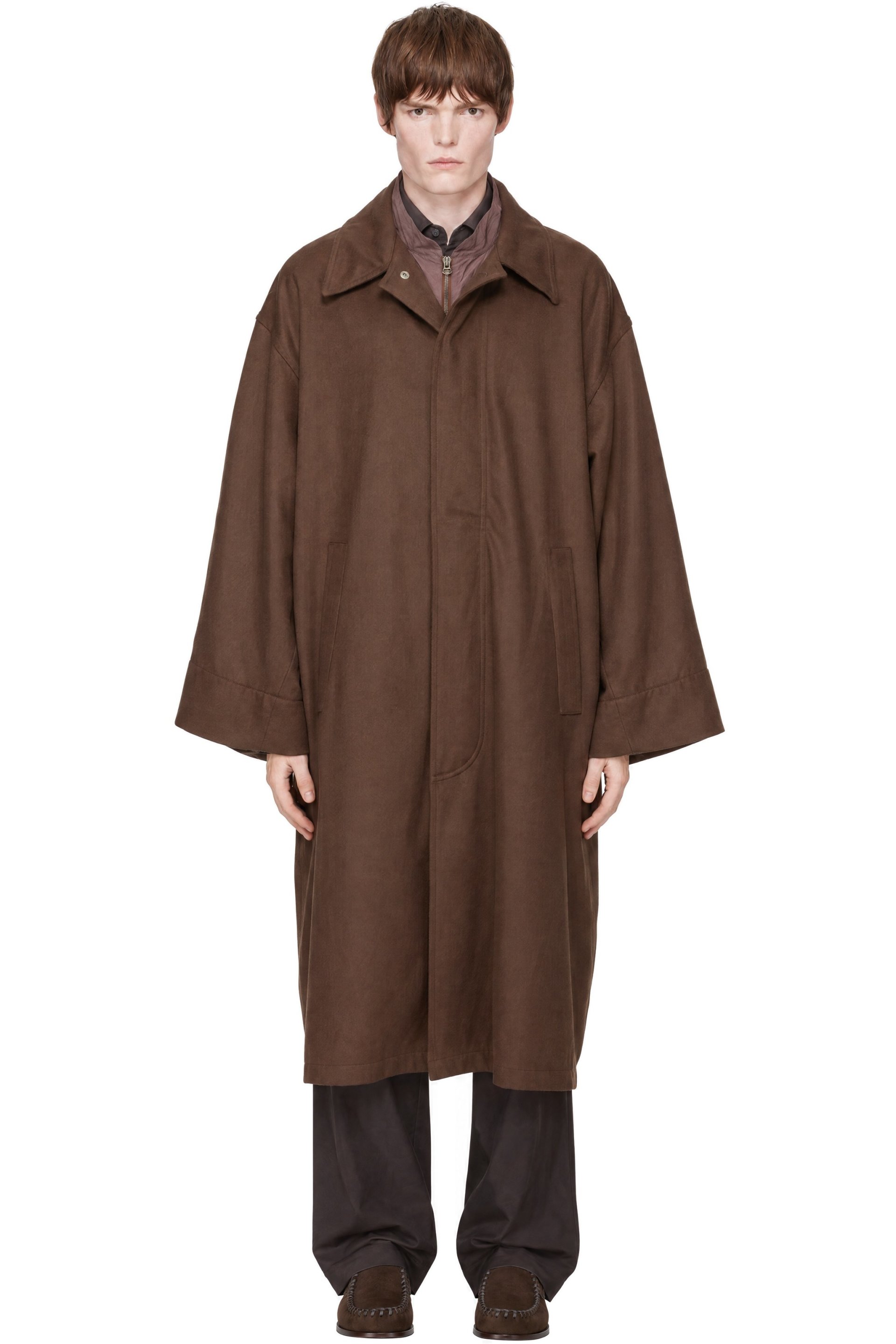 colbo - Trench brun en laine