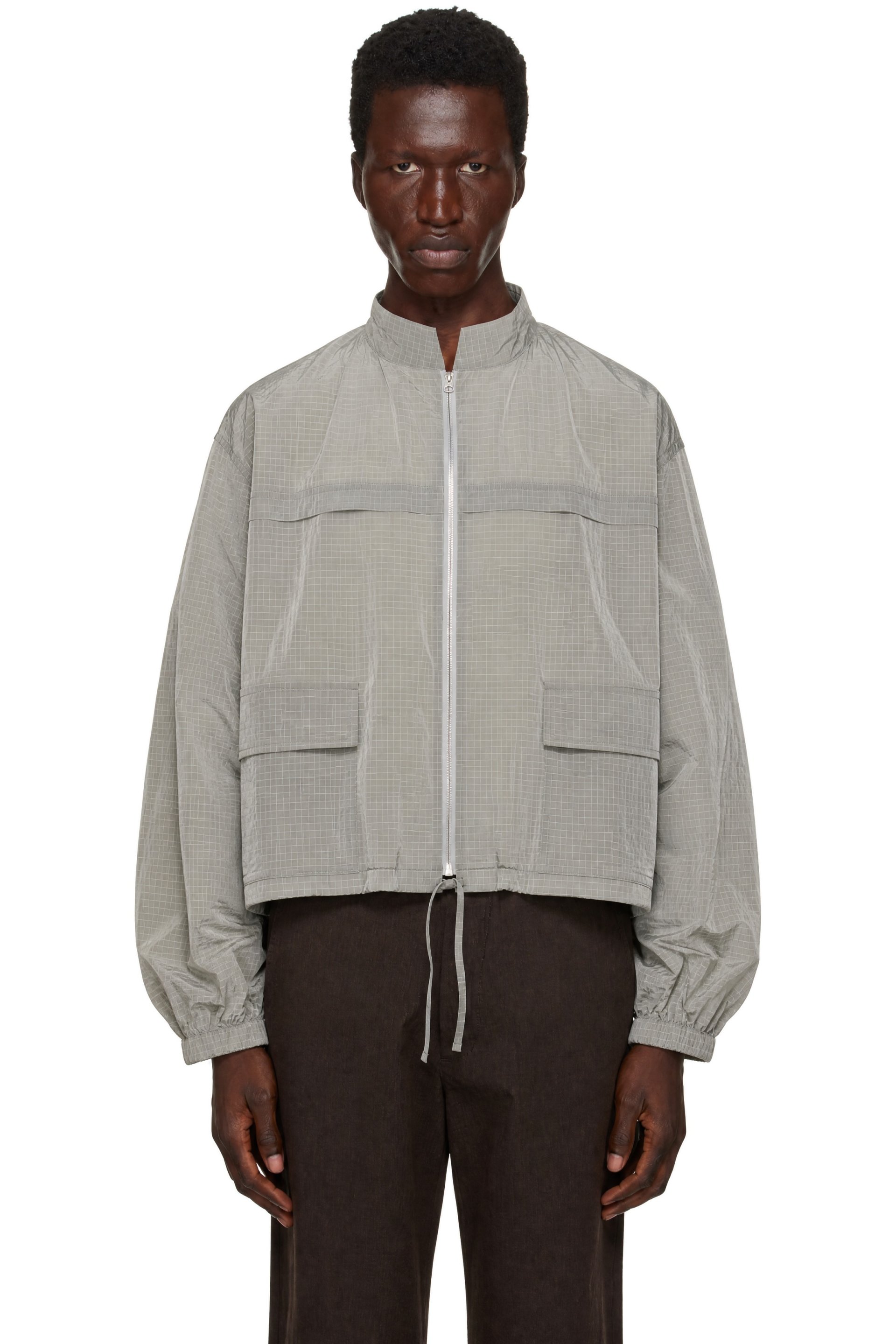 colbo - Gray Ripstop Track Jacket