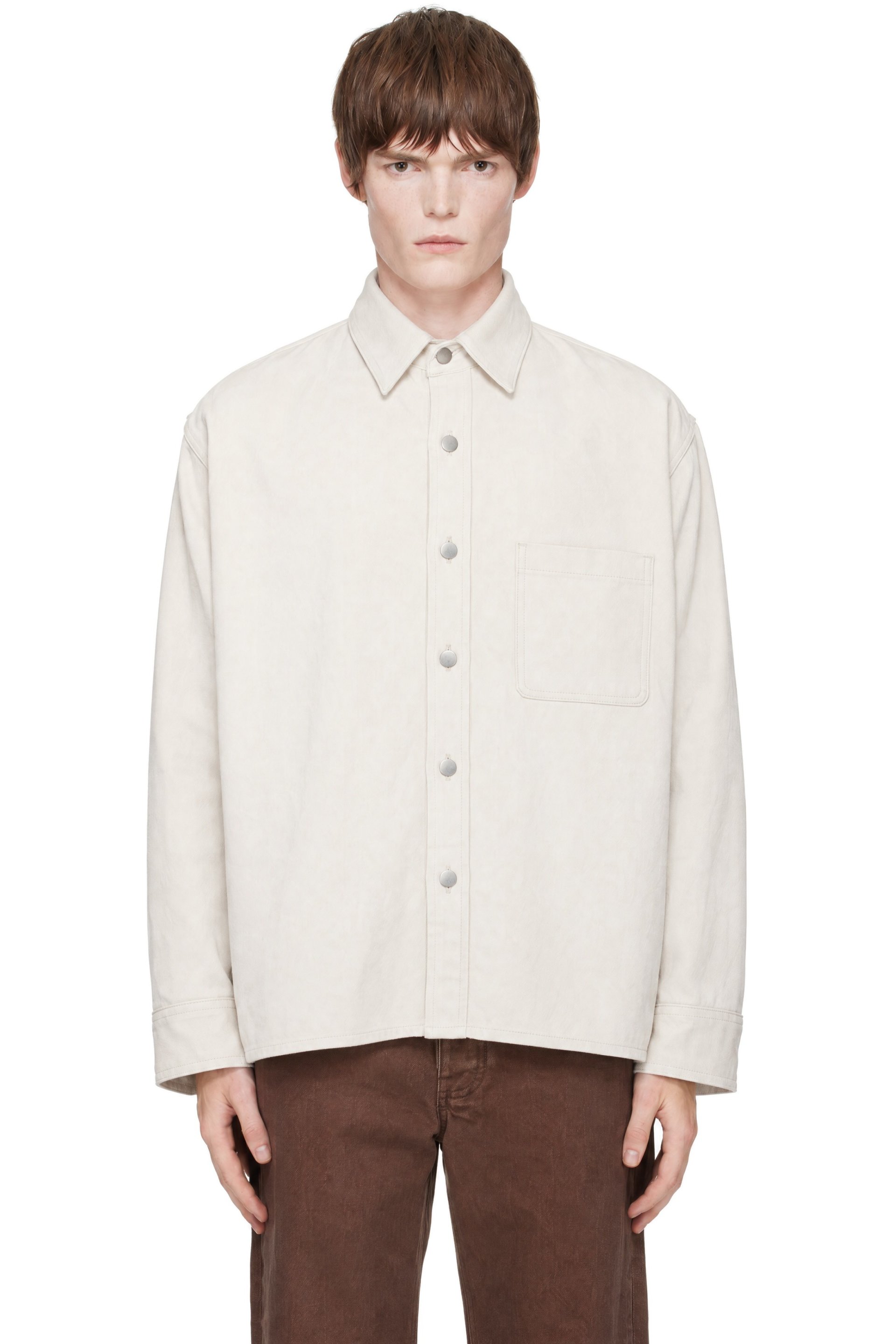 colbo - Surchemise blanc cassé en denim