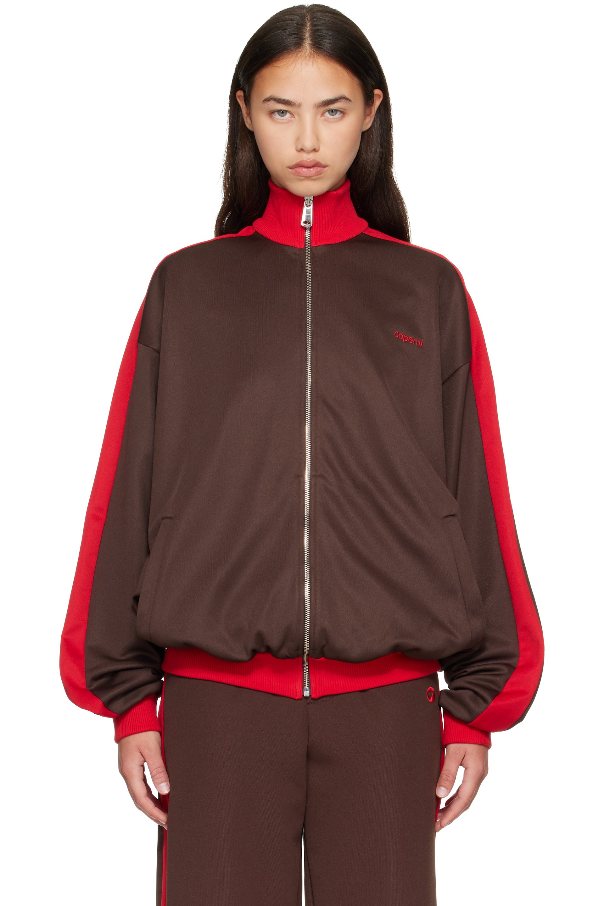 Coperni - Brown Oversized Track Jacket