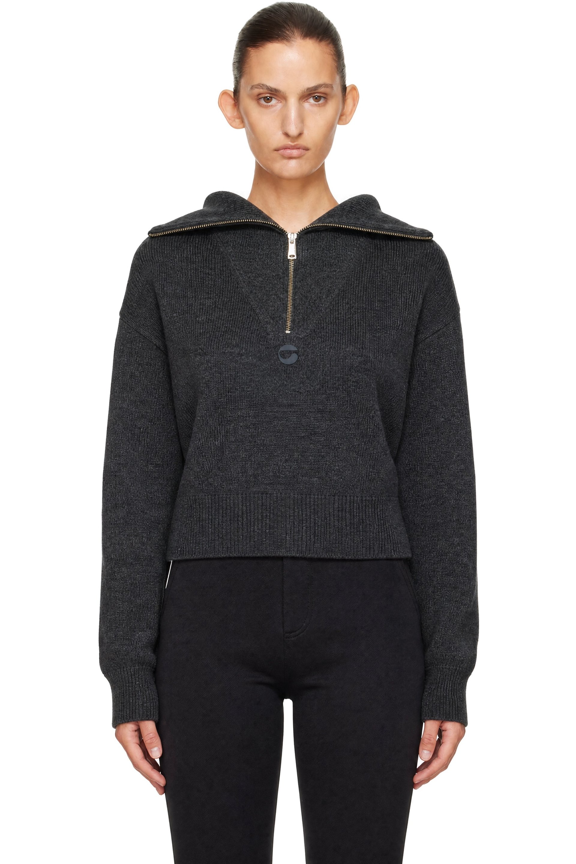 Coperni - グレー Zipped Rollneck セーター