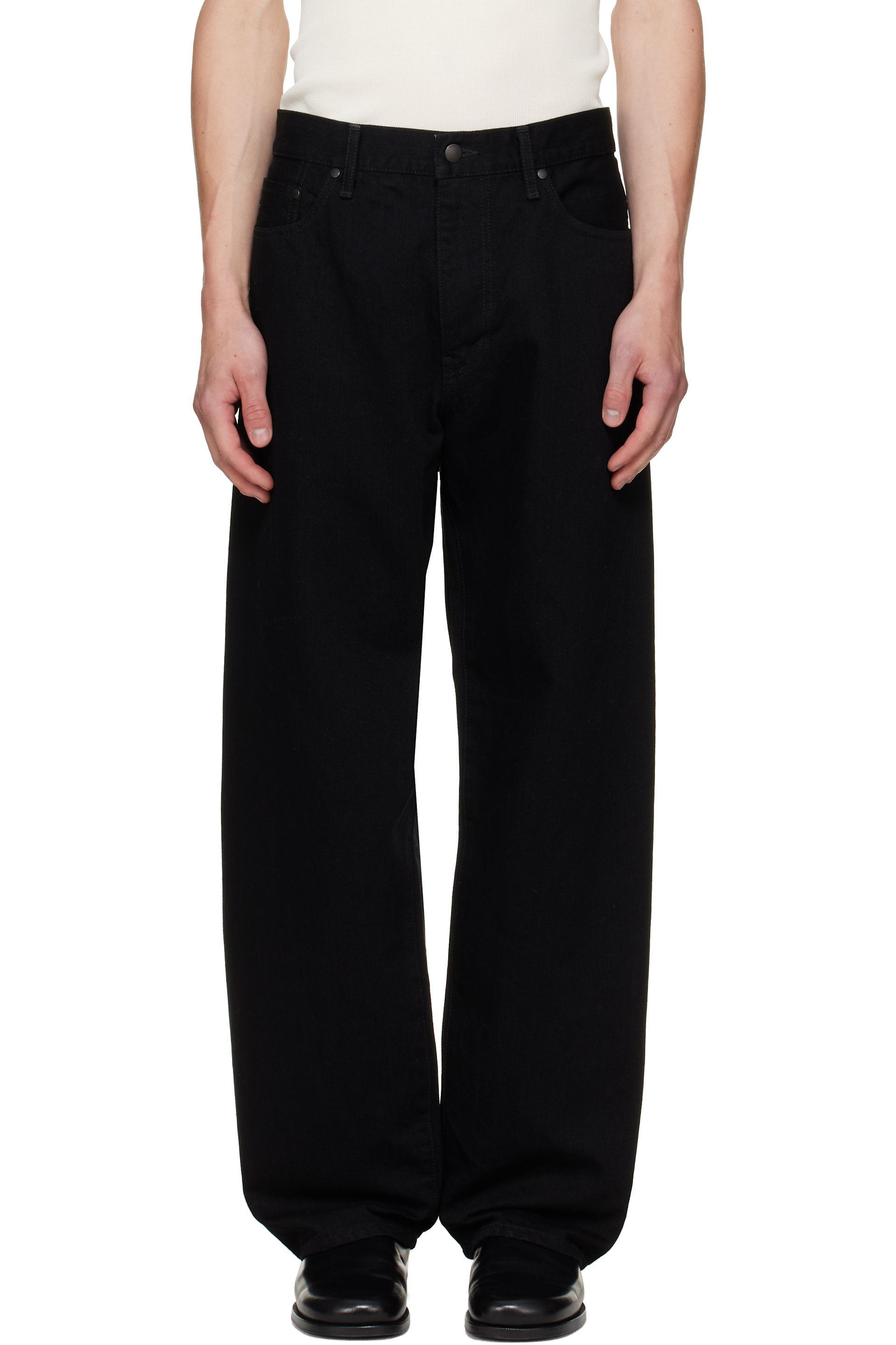 vowels - Black Baggy Jeans