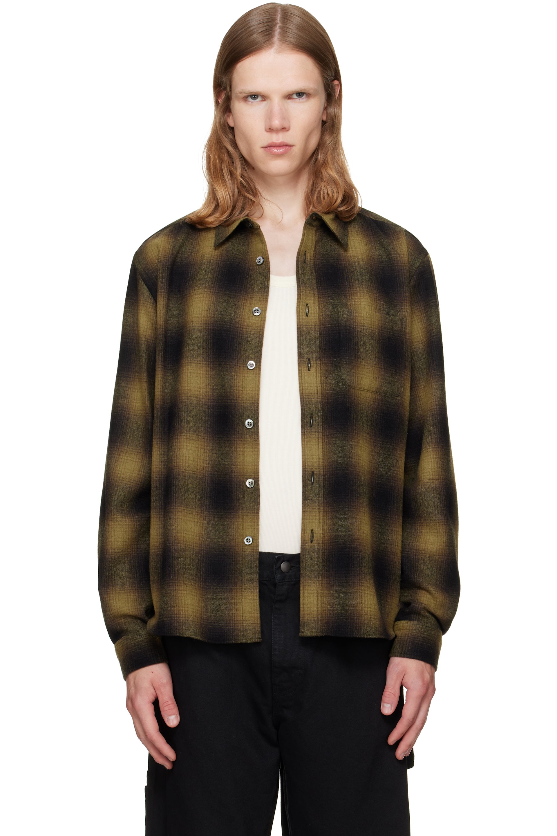 vowels - Khaki River Shirt