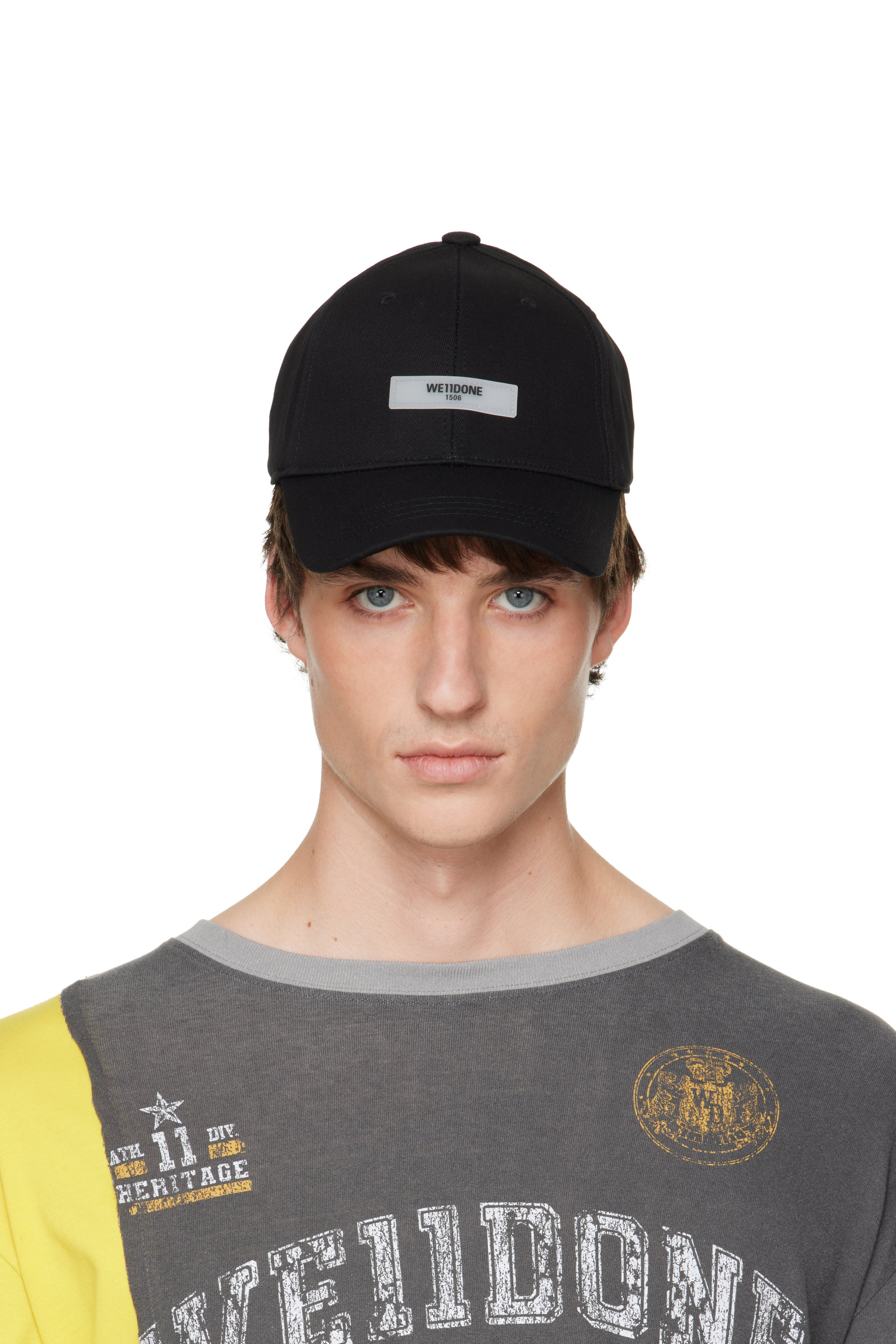 We11done - Black Logo Patch Cap