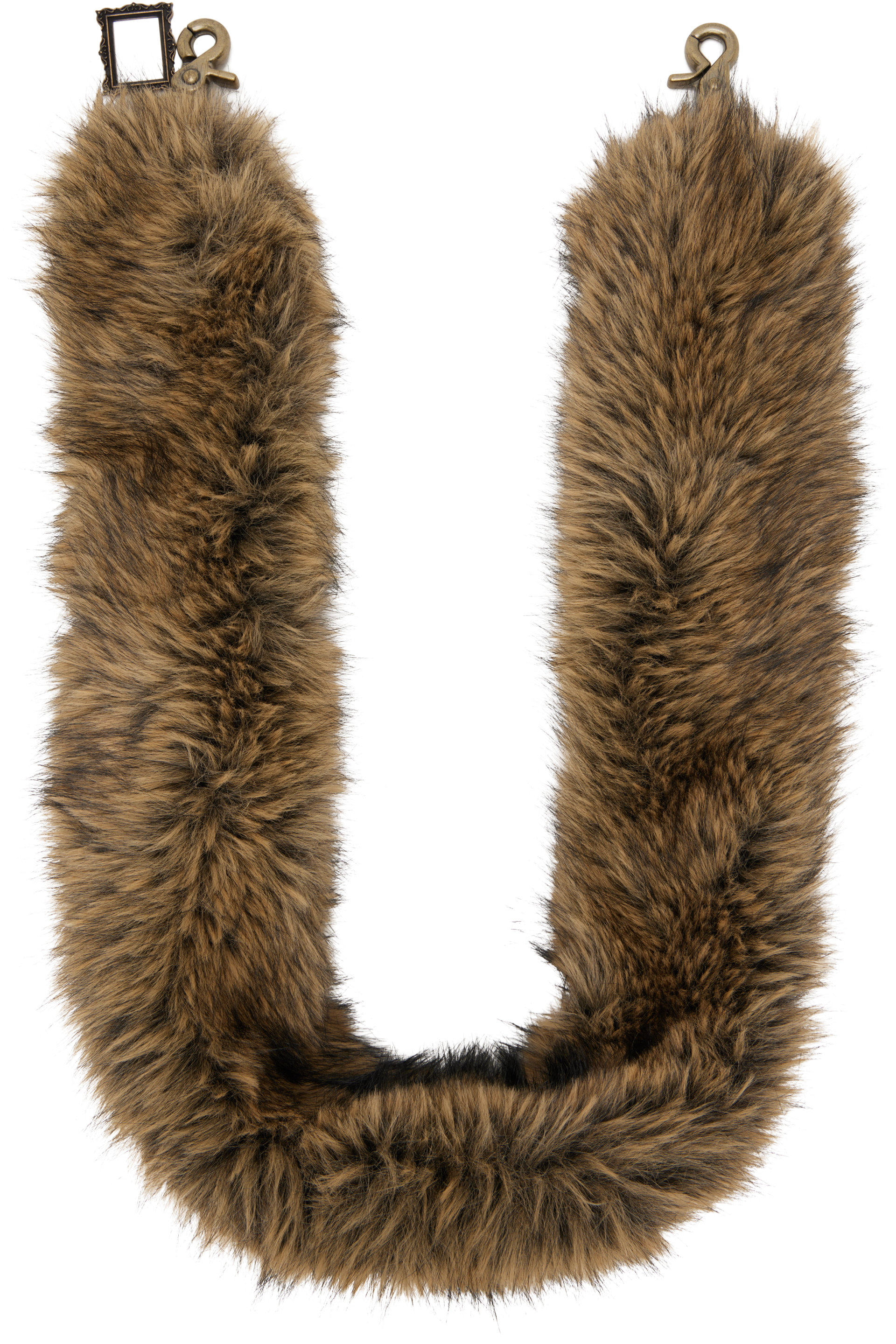 We11done - Brown Faux-Fur Keychain