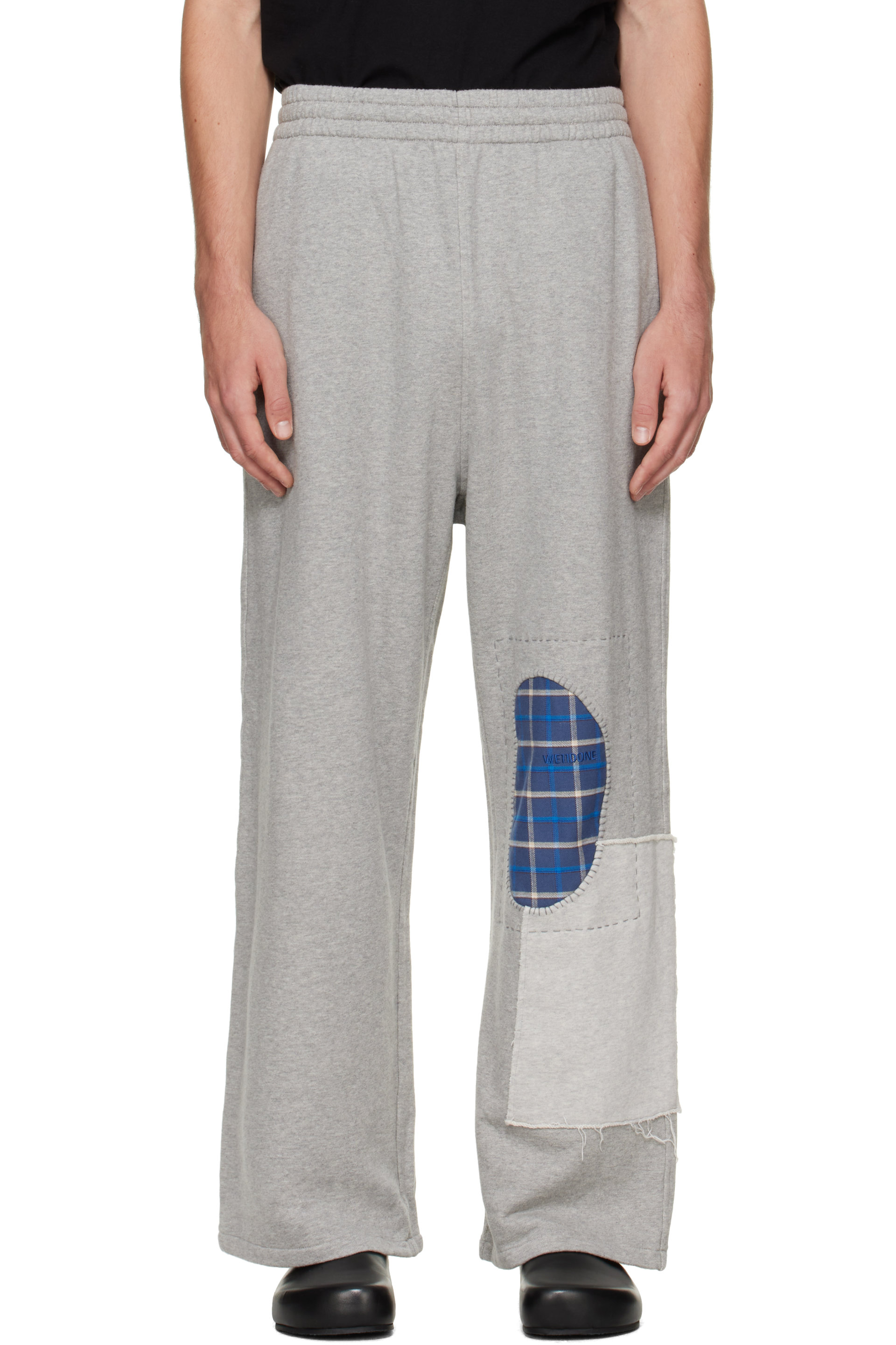 We11done - Gray Repaired Sweatpants
