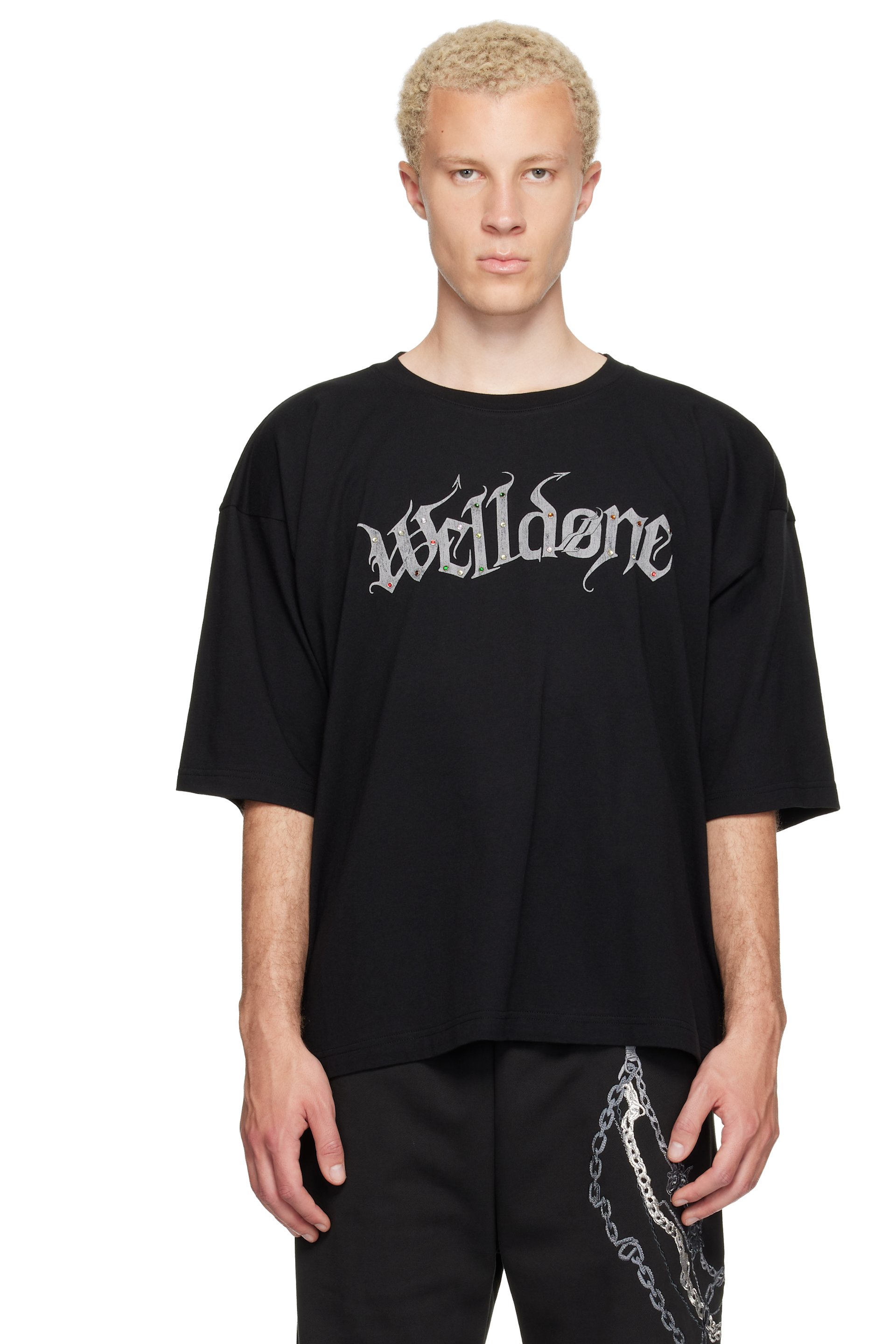 We11done - T-shirt Devil Arms Up noir