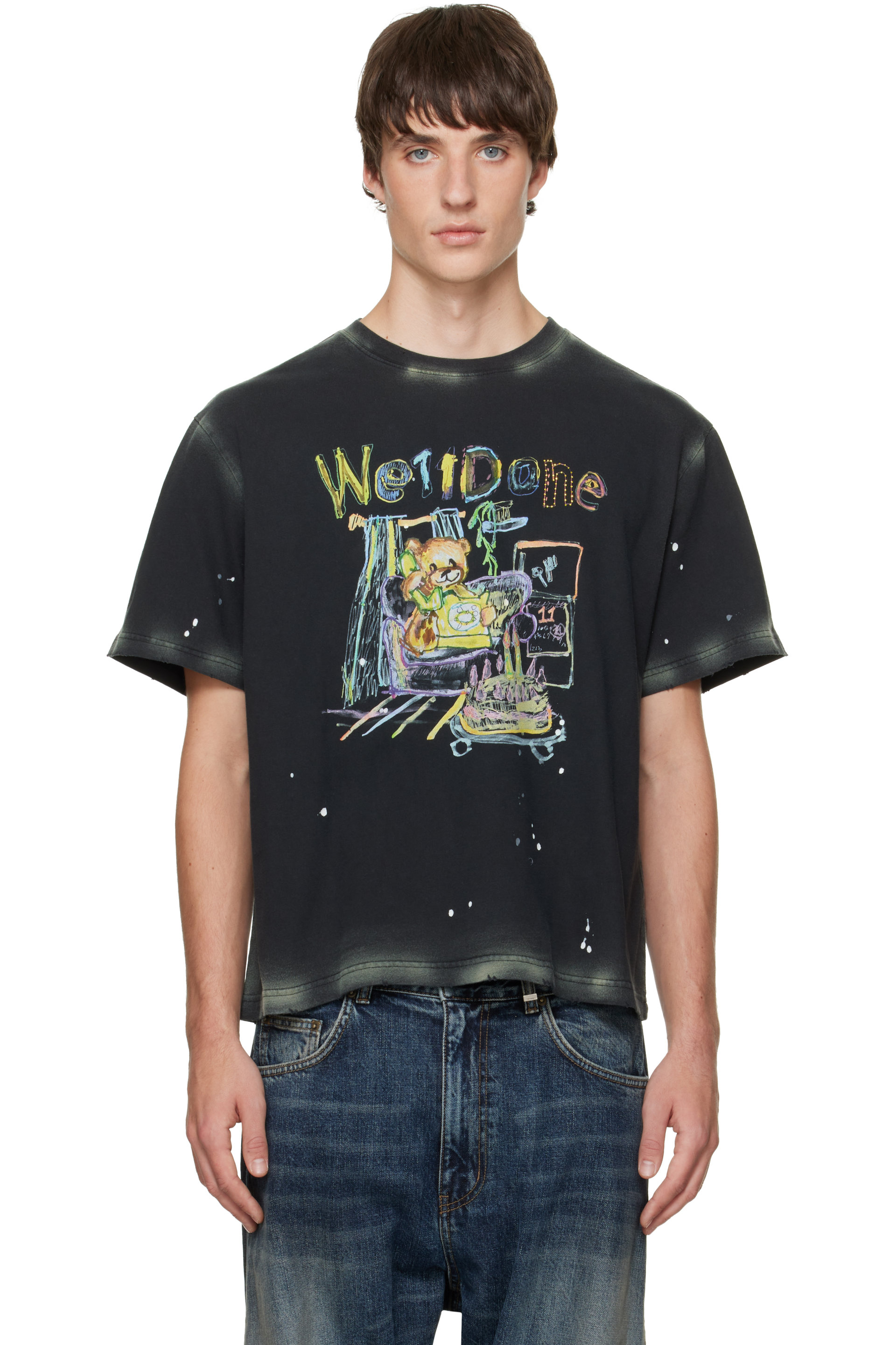 We11done - Gray Anniversary Teddy T-shirt