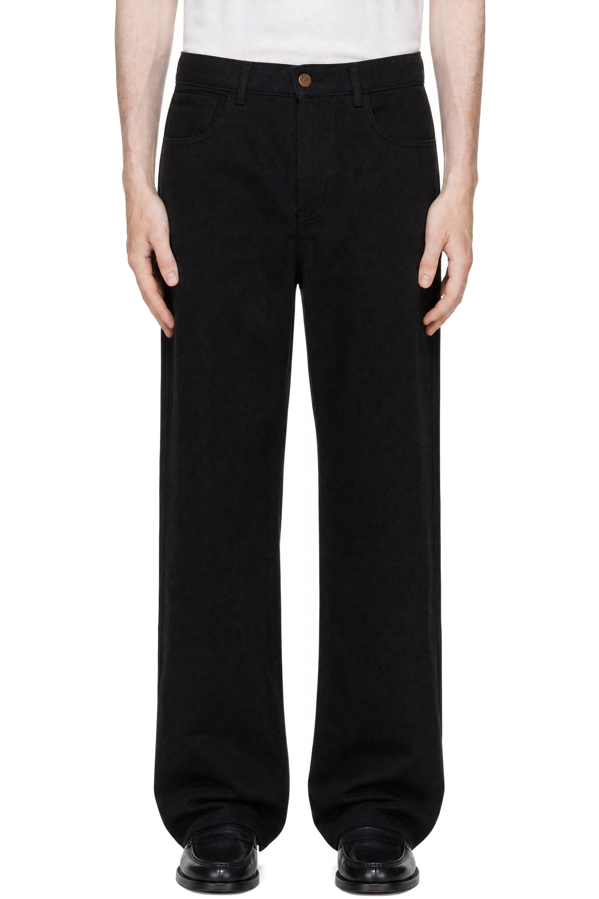 Merz b. Schwanen - Black 1930s Cotton Twill 5-Pocket-Pants