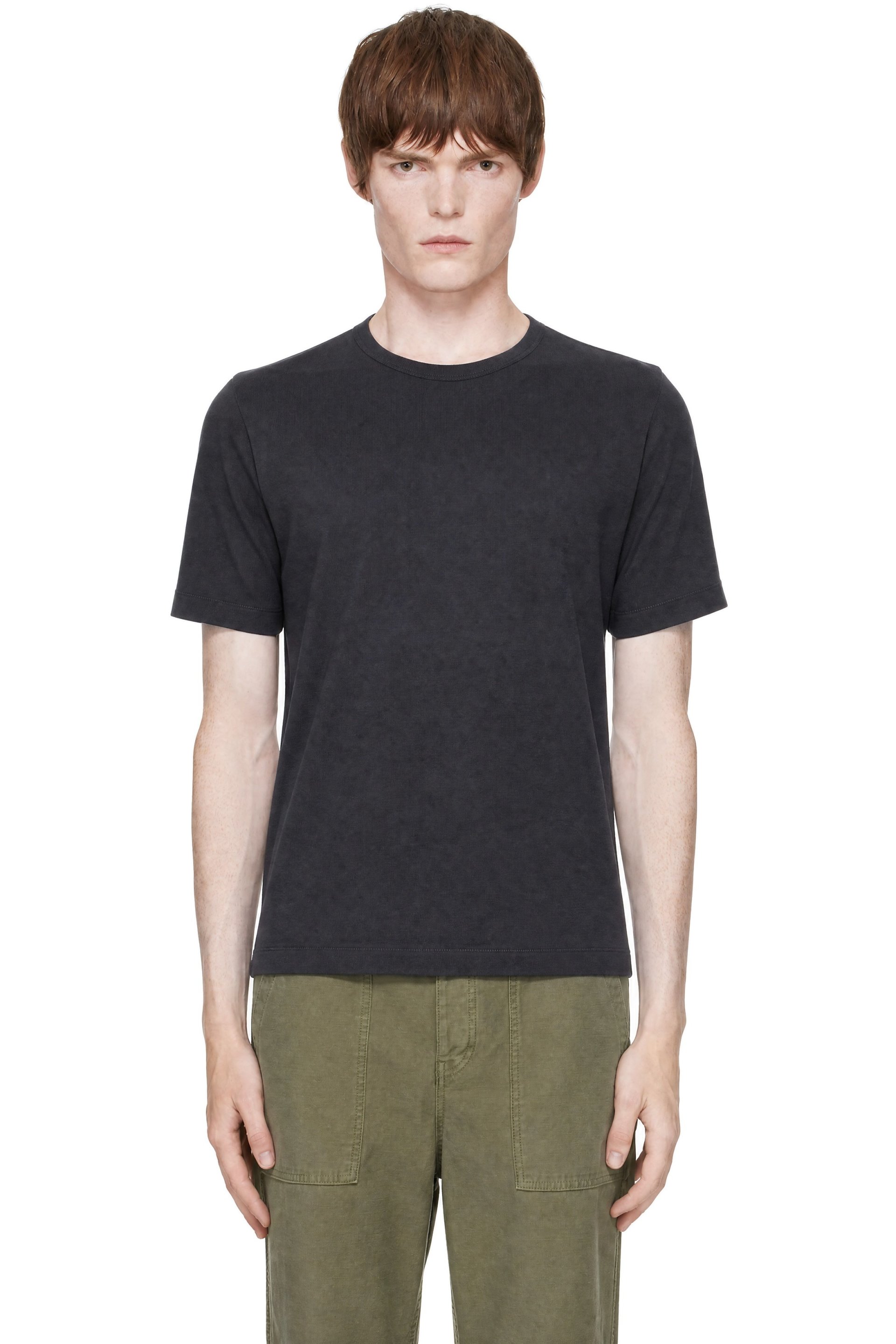Merz b. Schwanen - Gray 2M15 Mid-Century Machine Refined Fit T-shirt
