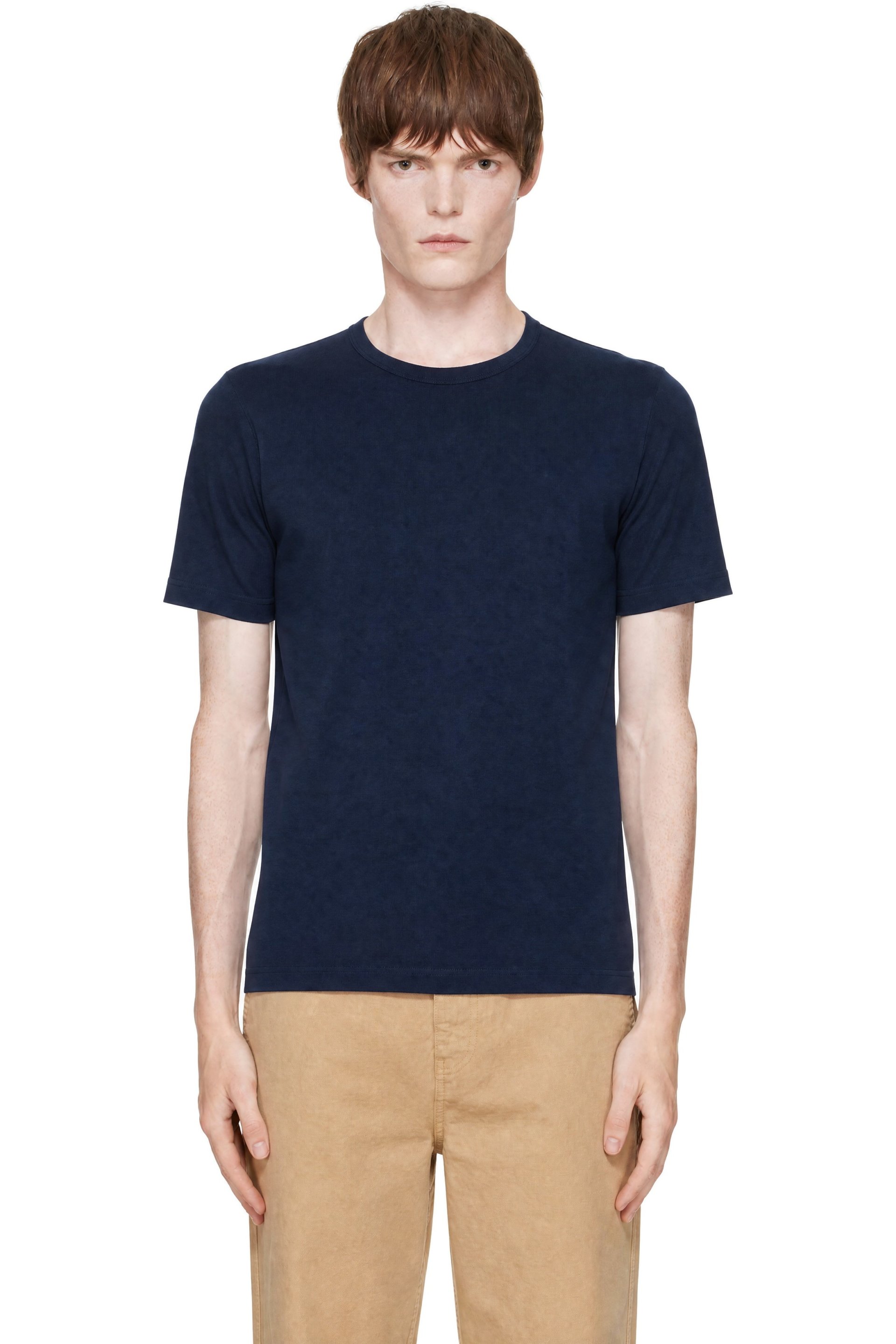 Merz b. Schwanen - Blue 2M15 Mid-Century Machine Refined Fit T-shirt