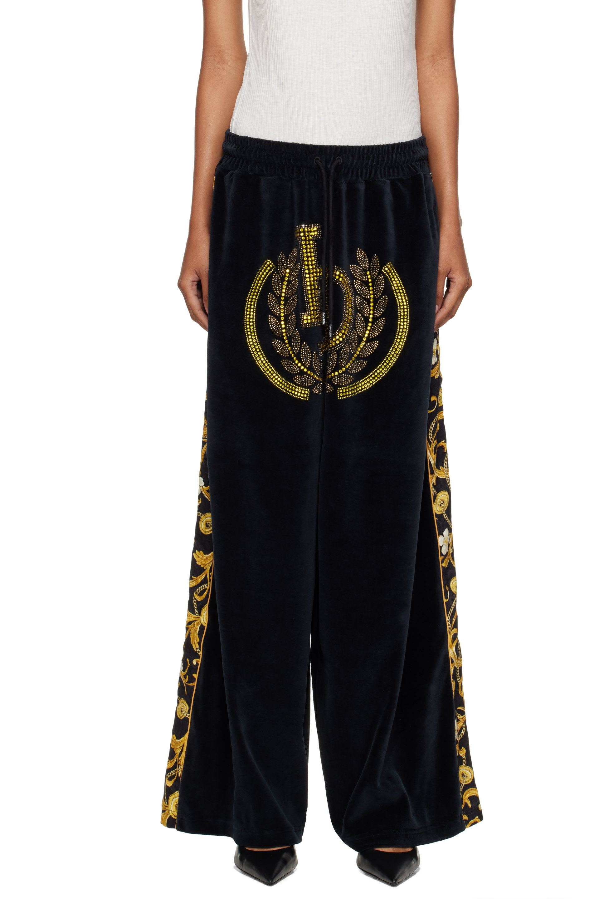 LU’U DAN - Pantalon de survêtement Supa-Sleaze noir
