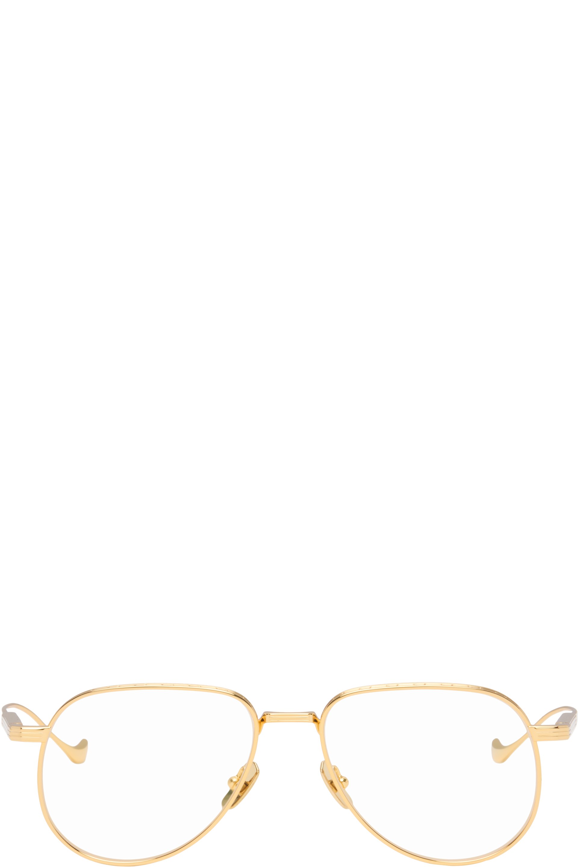 Cutler and Gross - ゴールド Pembroke 1429 アビエイターメガネ