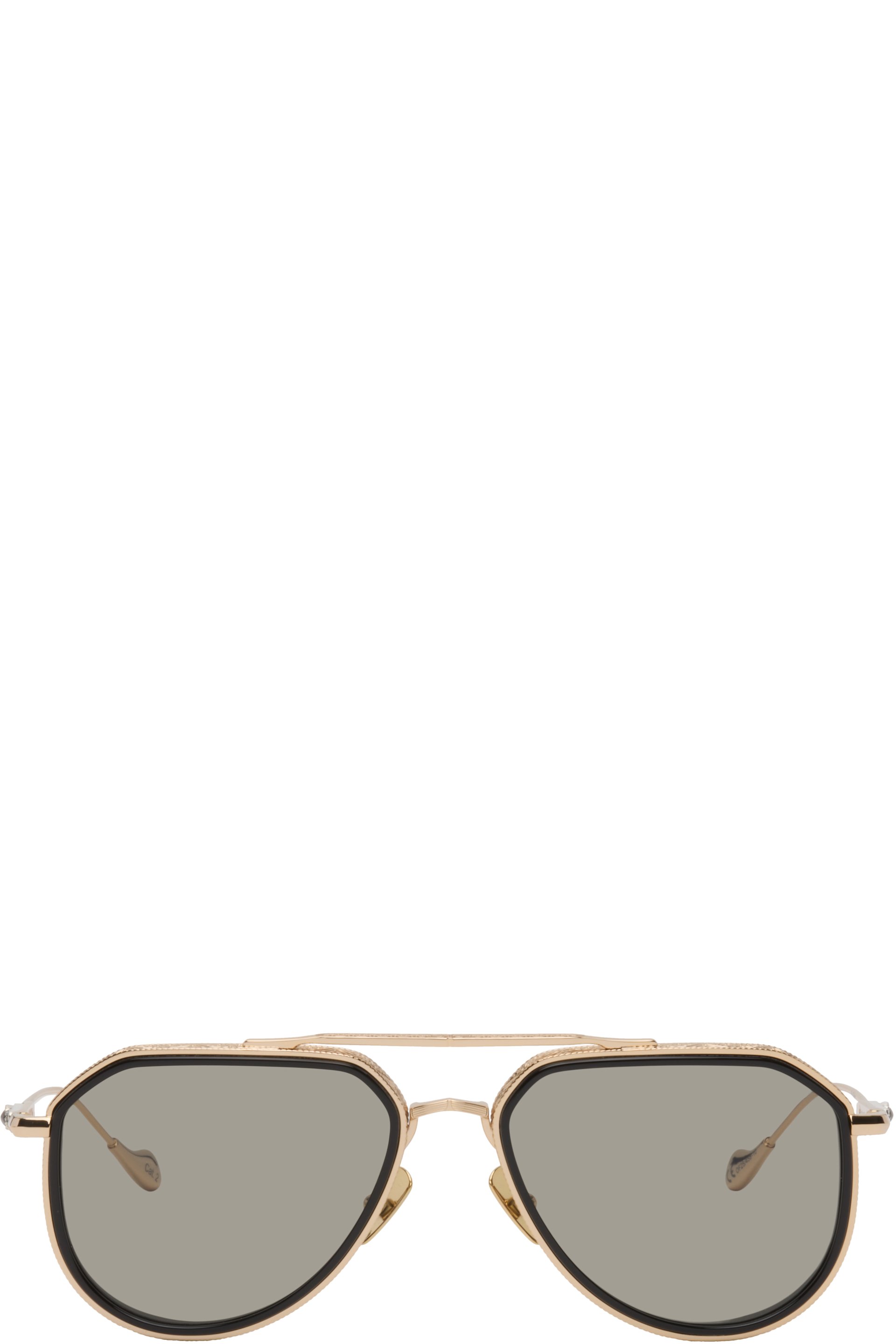 Cutler and Gross - Gold The Great Frog Edition Triumph Aviator Sunglasses