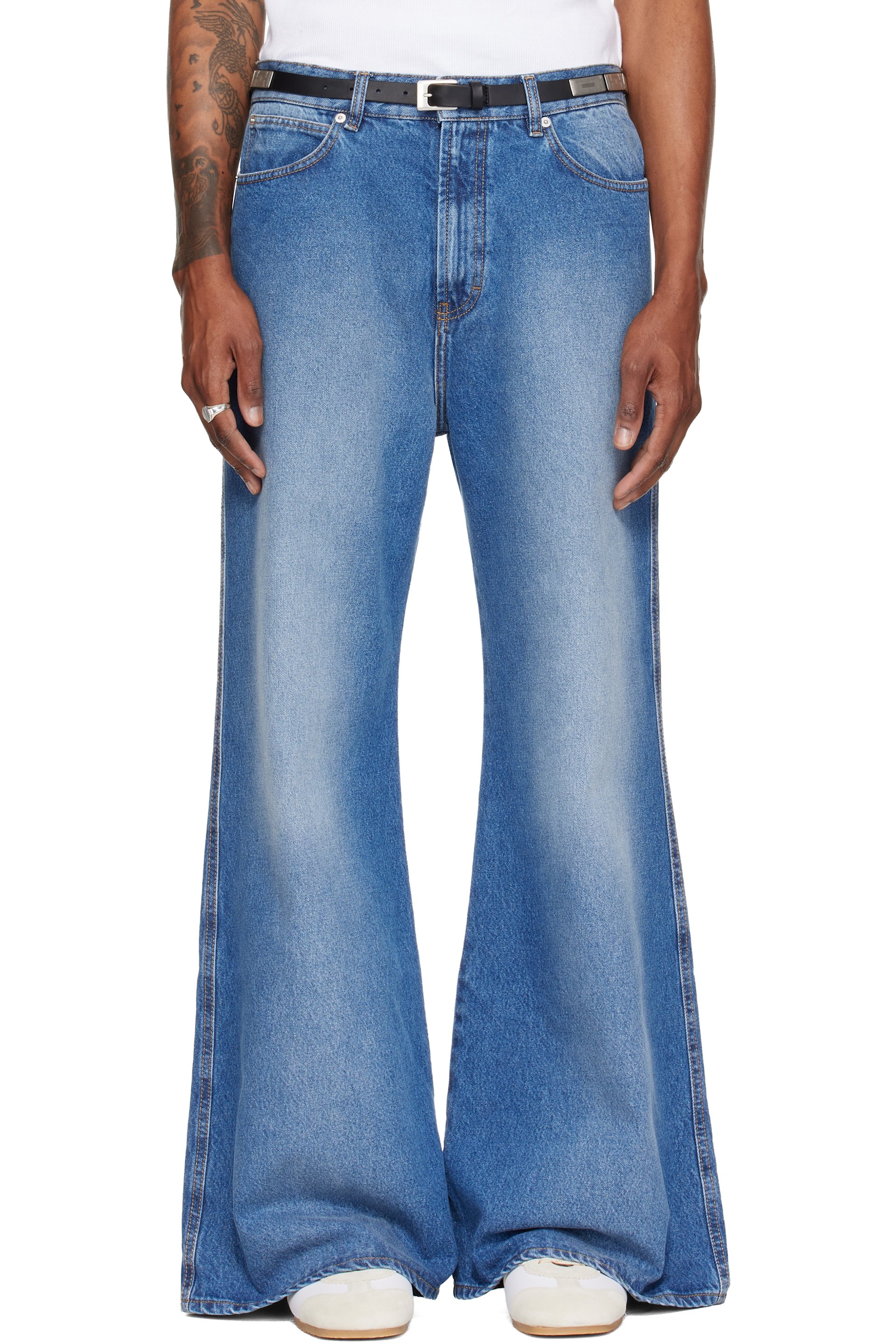 LU'U DAN - Blue Denim Phat Jeans