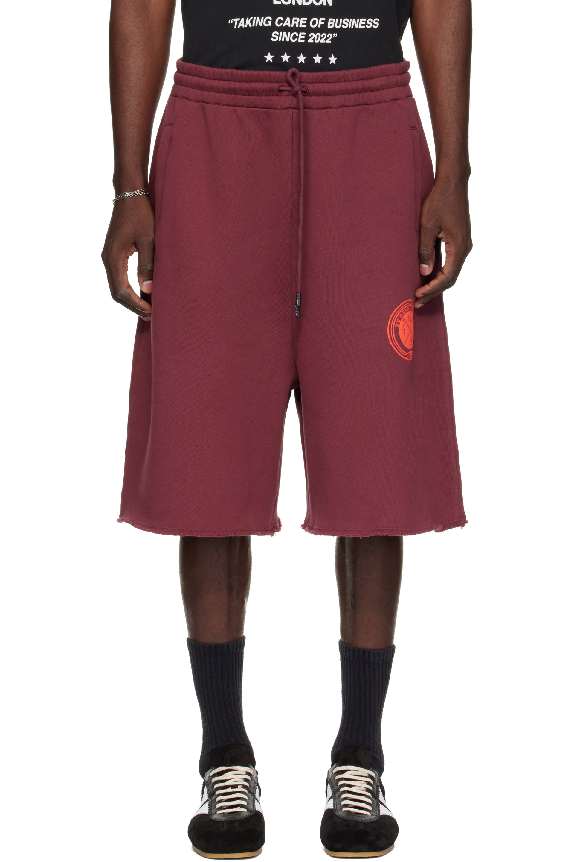 LU'U DAN - Burgundy Zoku Shorts