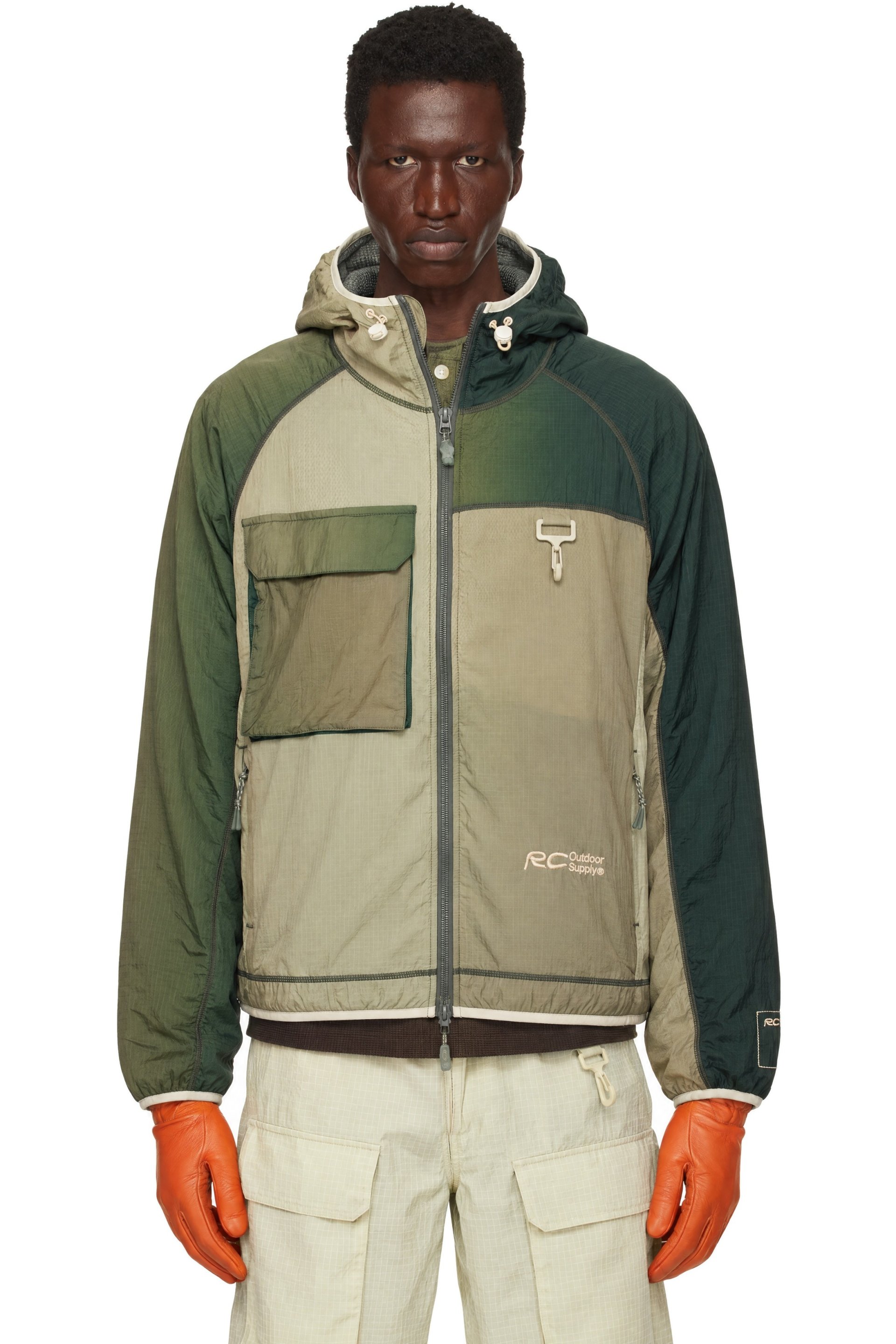 RCOS - Green Fleece Lined Griffith Running Jacket
