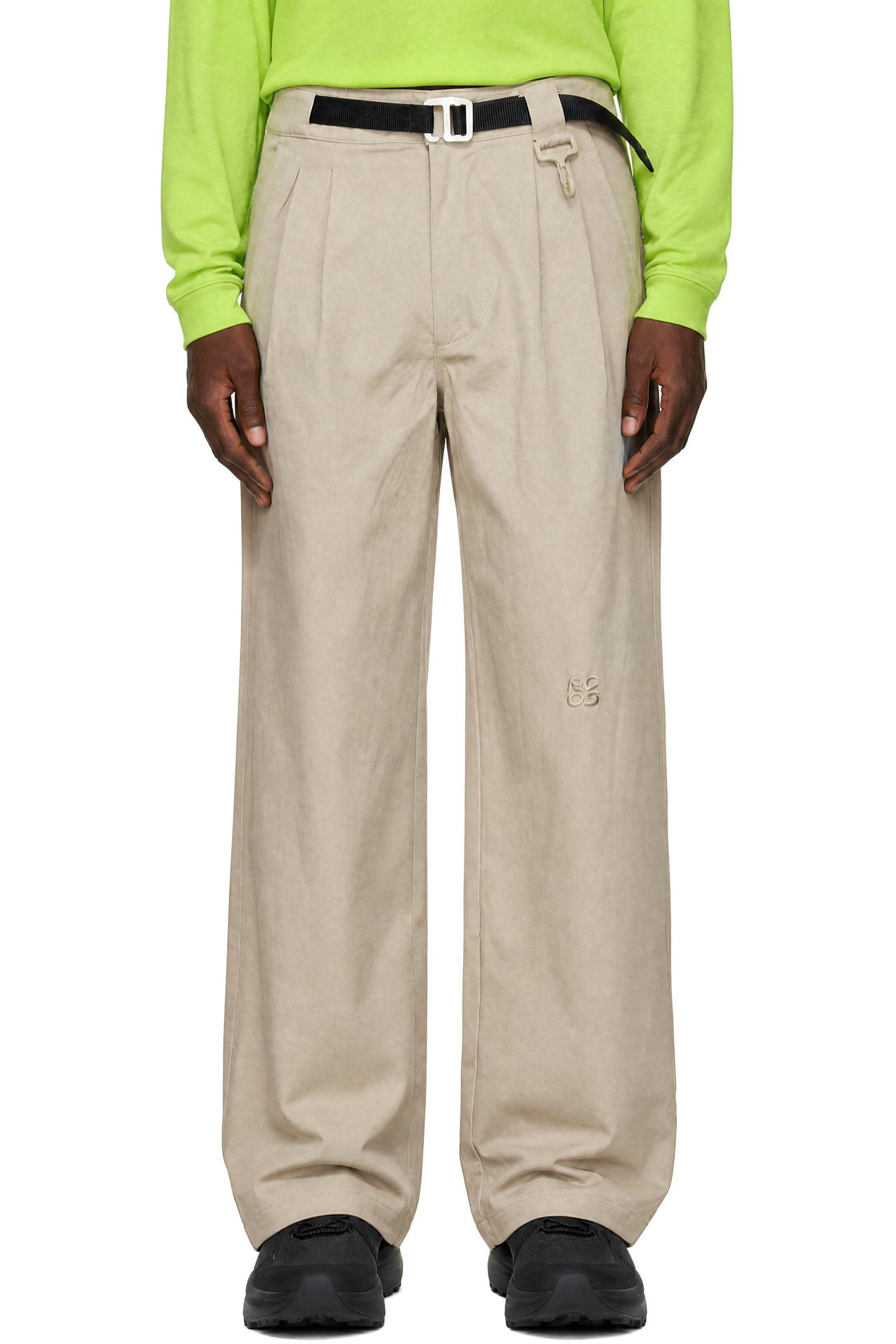 RCOS - Beige Belted Trousers