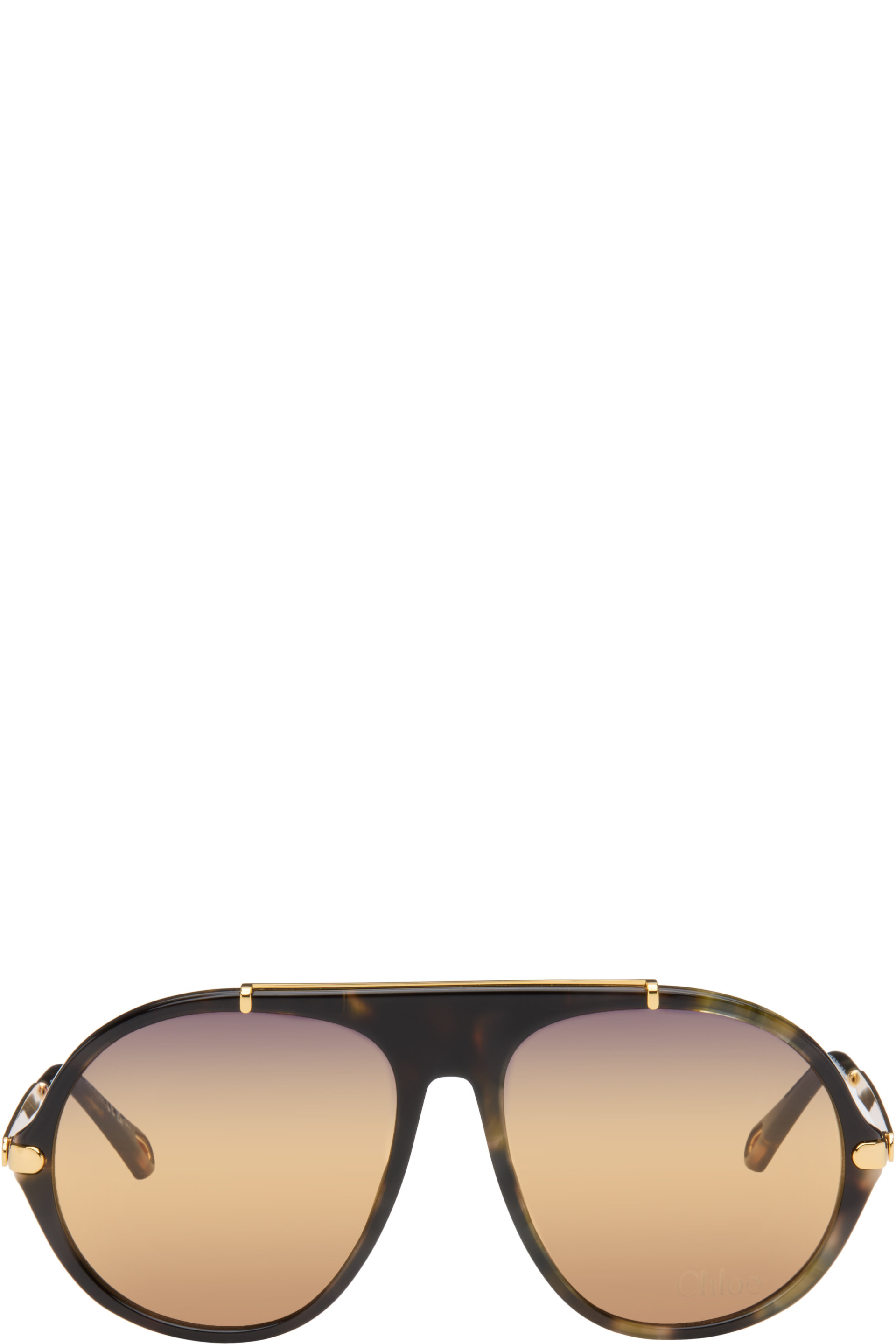 Chloé - Tortoiseshell Aviator Sunglasses