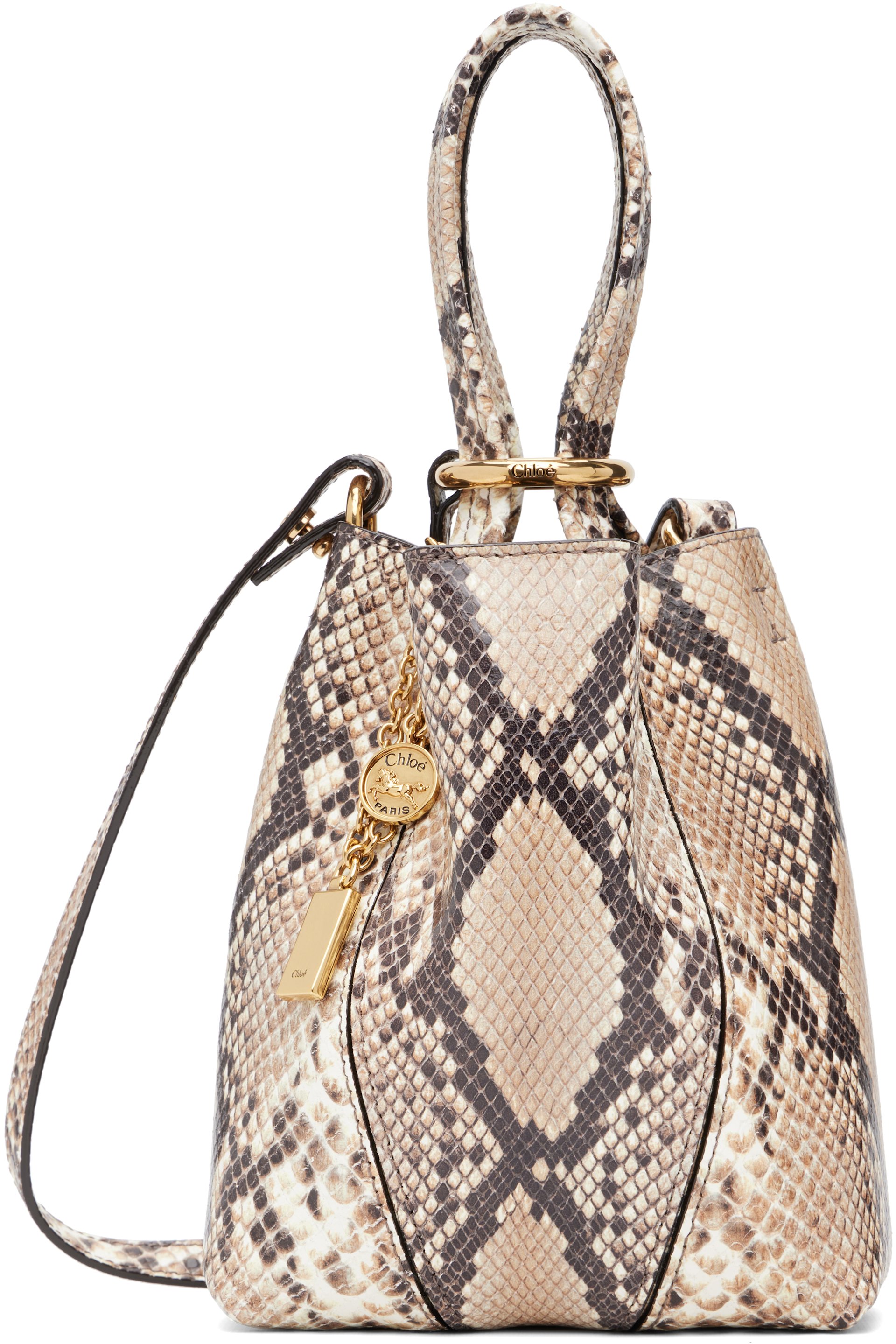Chloé - Beige Small 'Chloé Spin' Tote