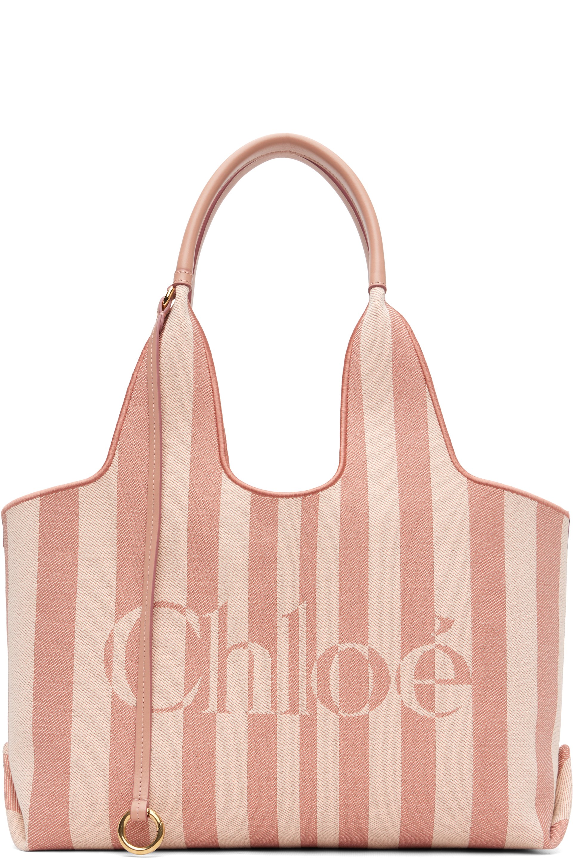 Chloé - 粉色 Chloé Stripy East-West 托特包