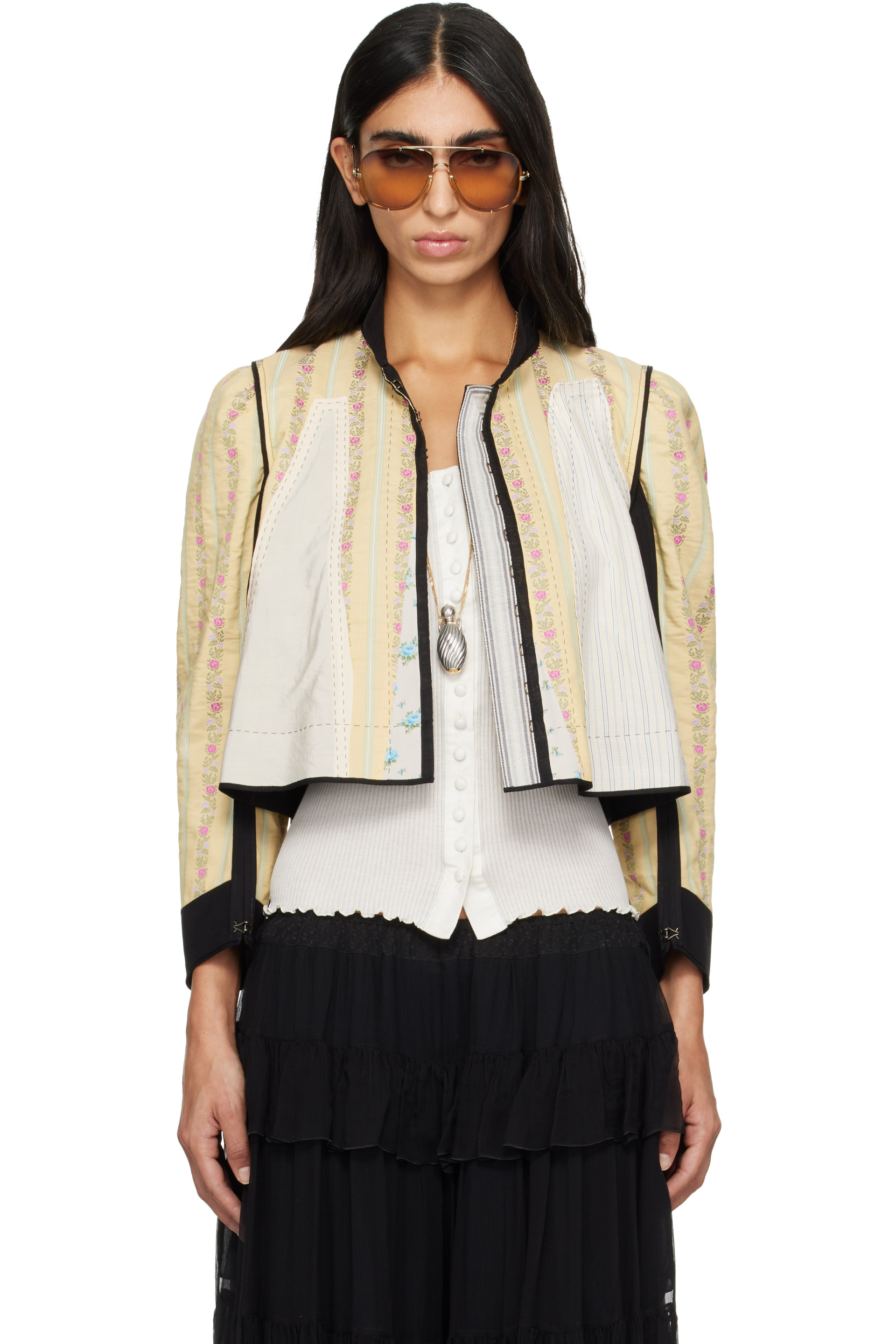 Chloé - Yellow Soft Jacquard Jacket