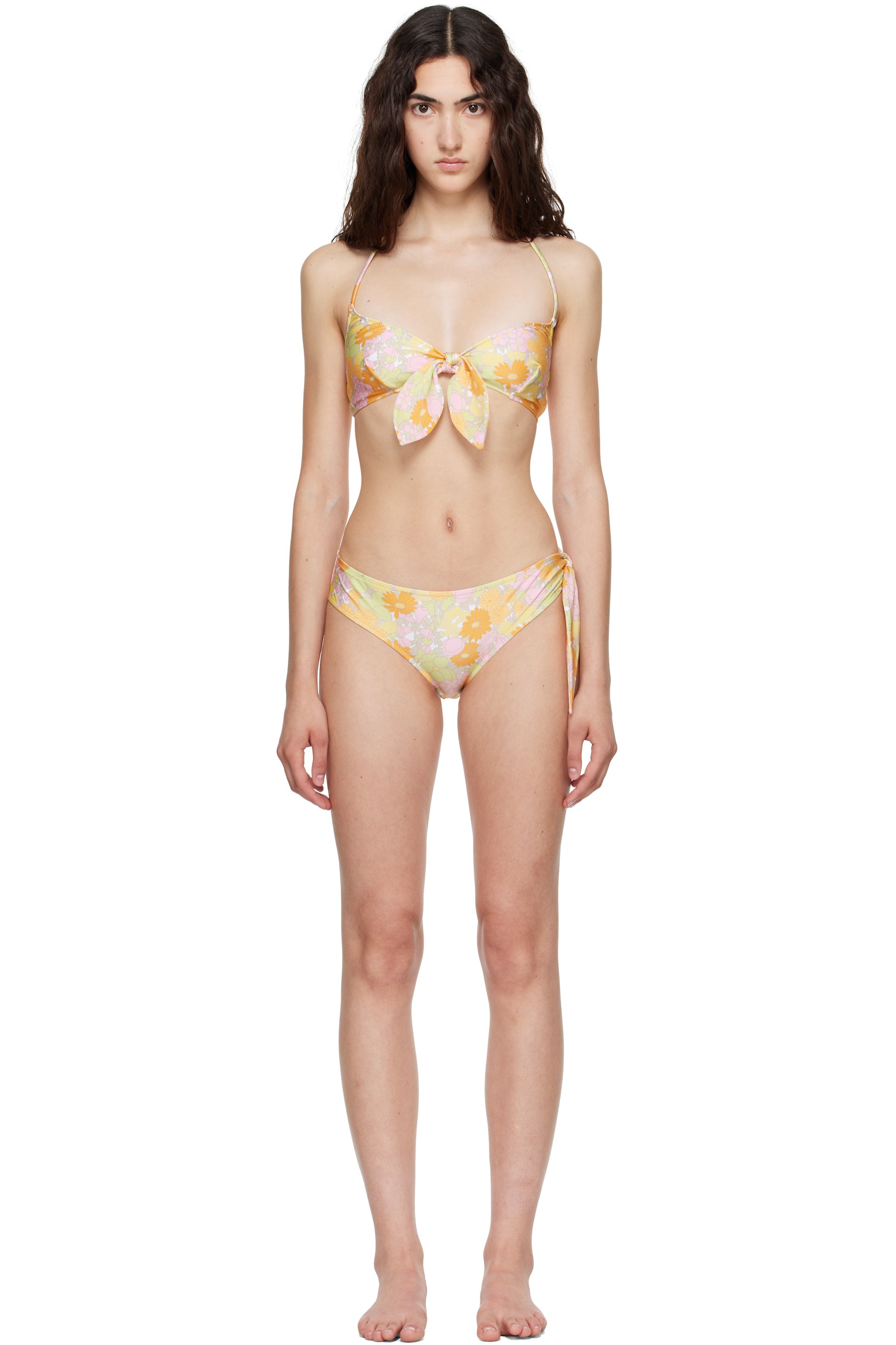 Chloé - Multicolor Sunbleached Flower-Print Bikini Bottom