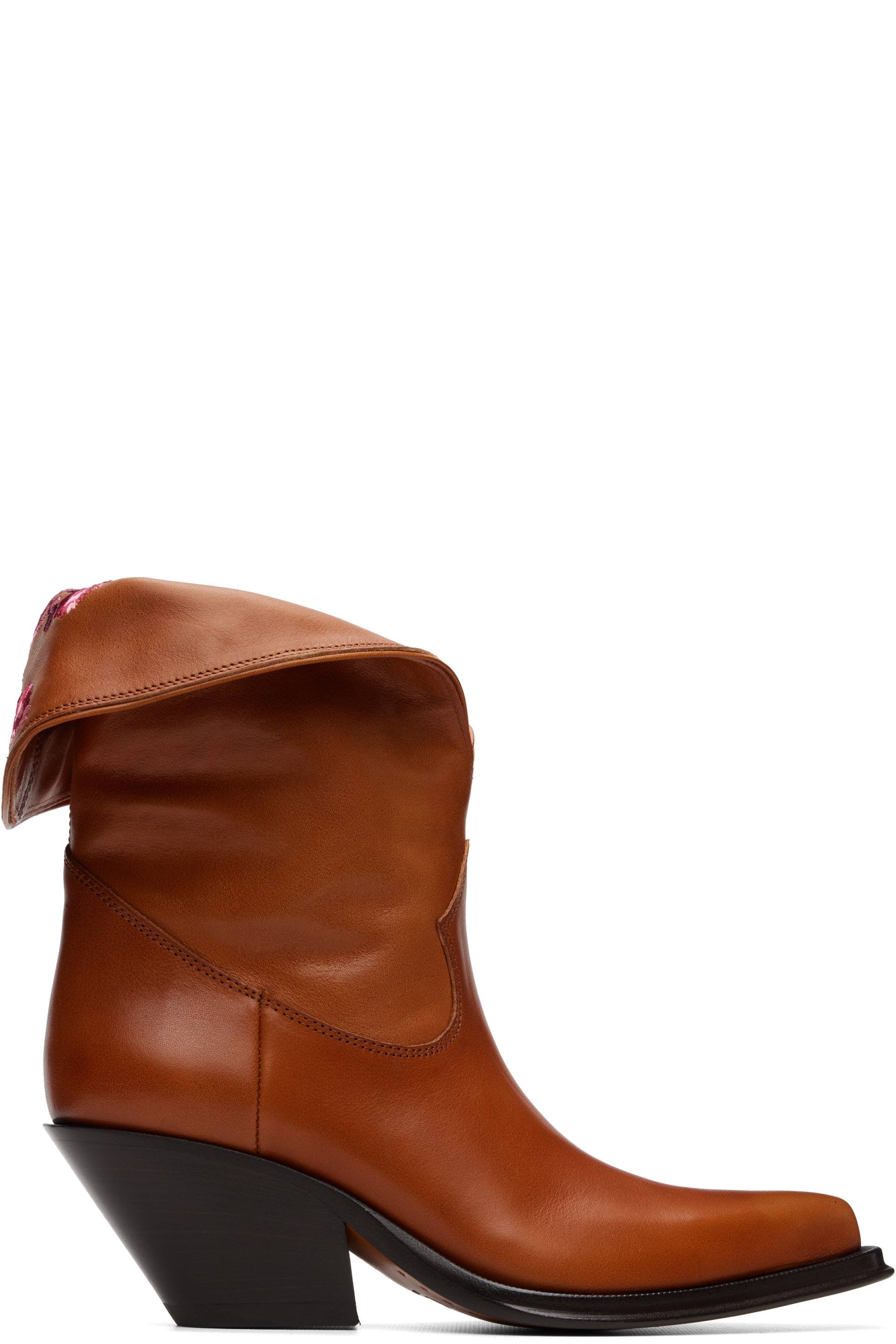 Chloé - Brown Azelan Ankle Boots
