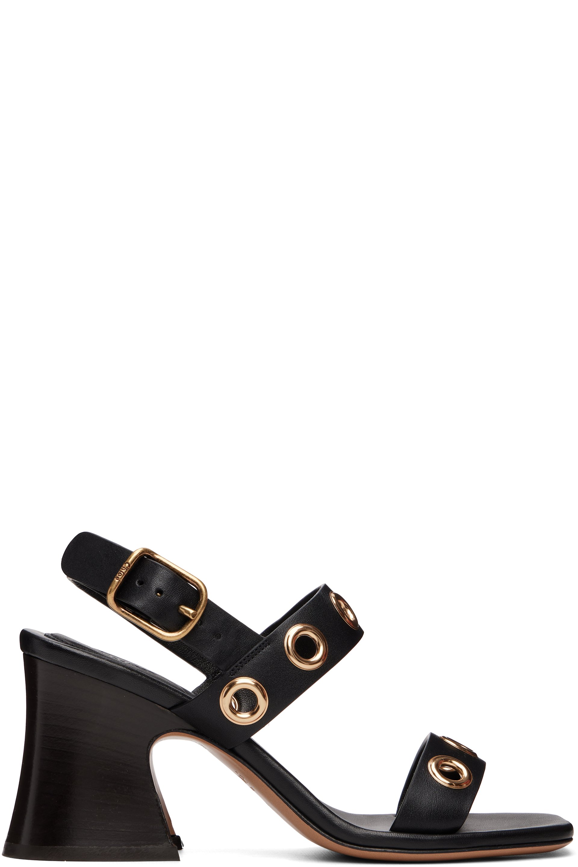 Chloé - Black Janis Heeled Sandals