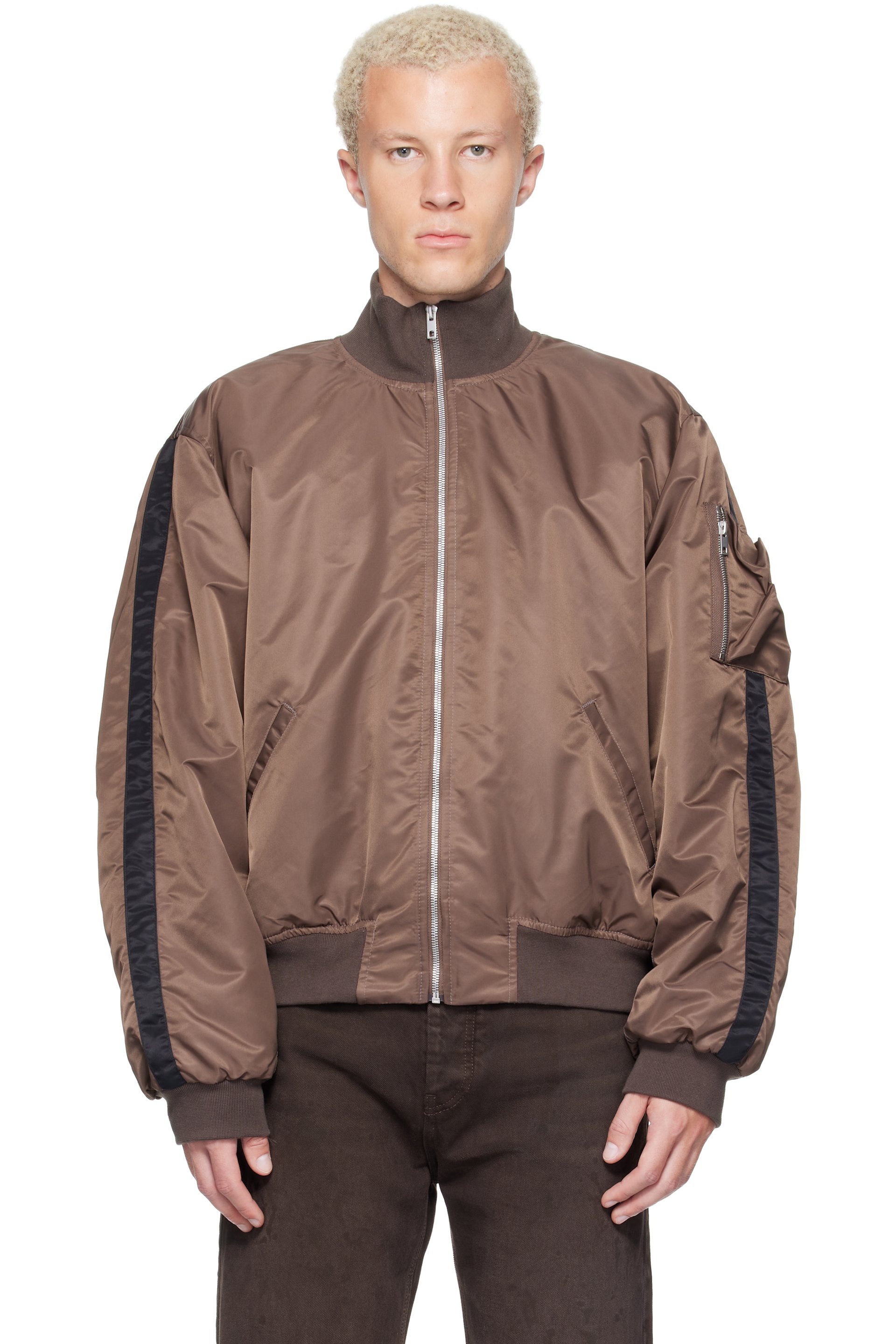 ALEXANDER DIGENOVA - Brown RL Bomber Jacket
