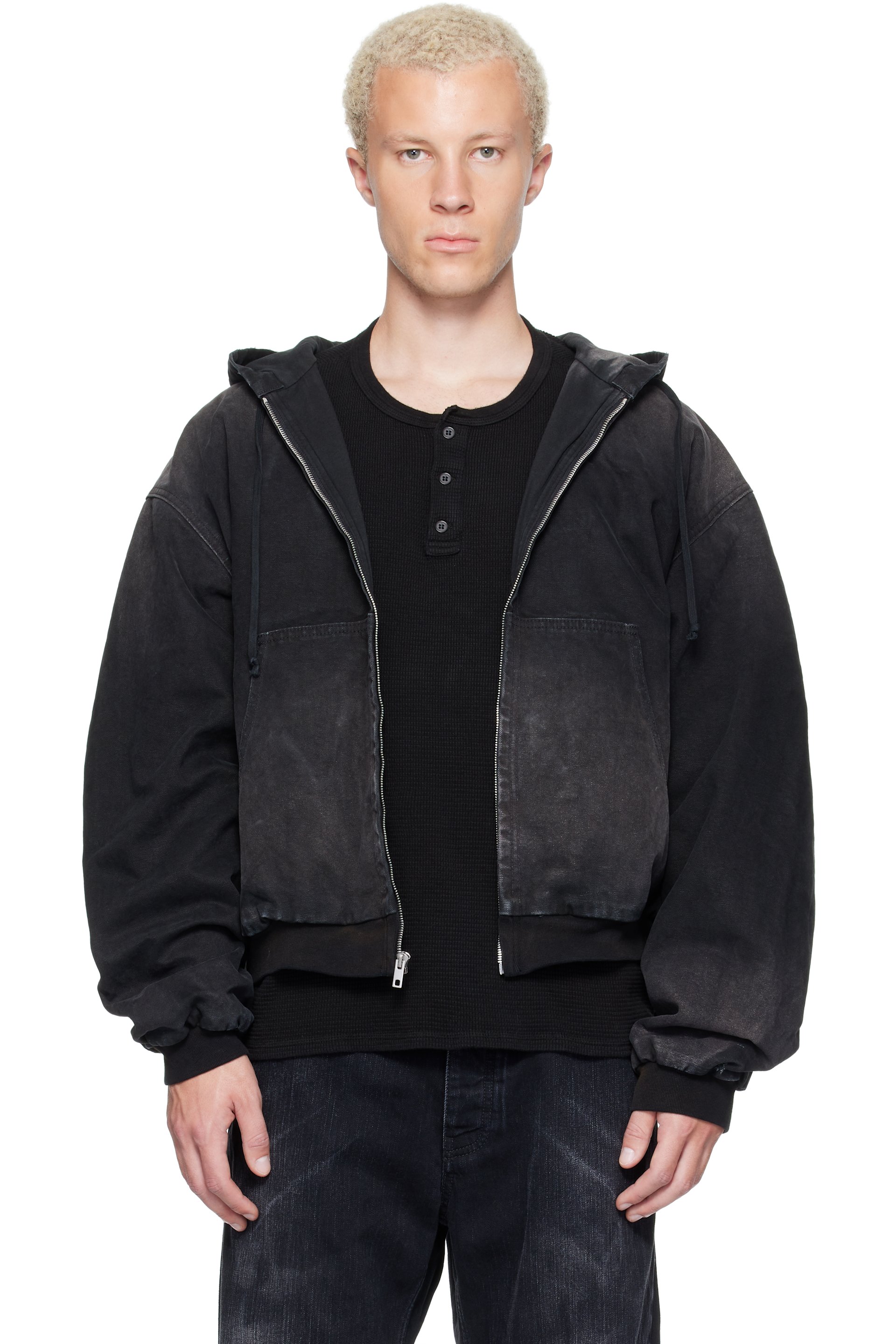 ALEXANDER DIGENOVA - Black Underground Canvas Jacket