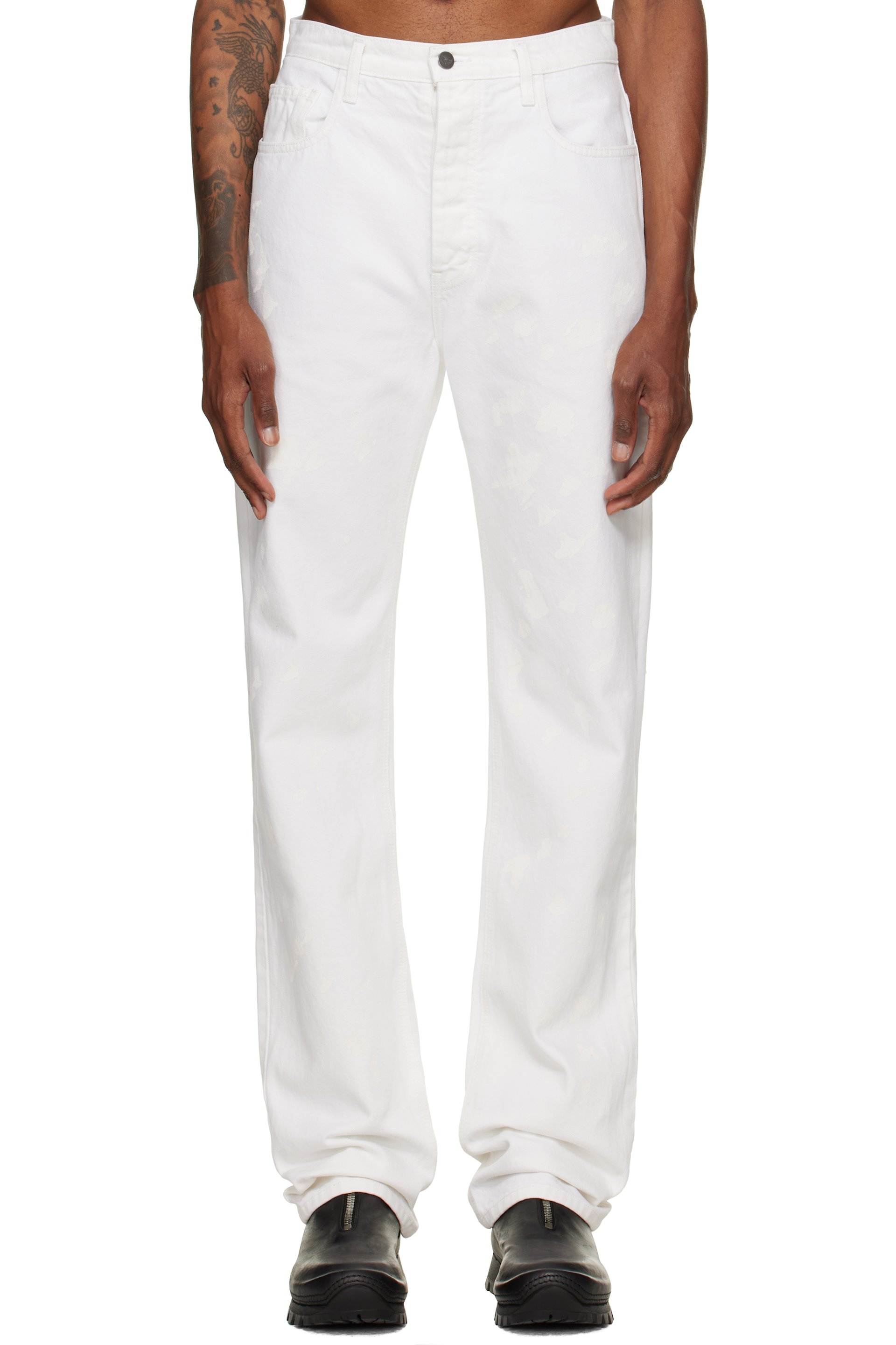 ALEXANDER DIGENOVA - White Painter Jeans
