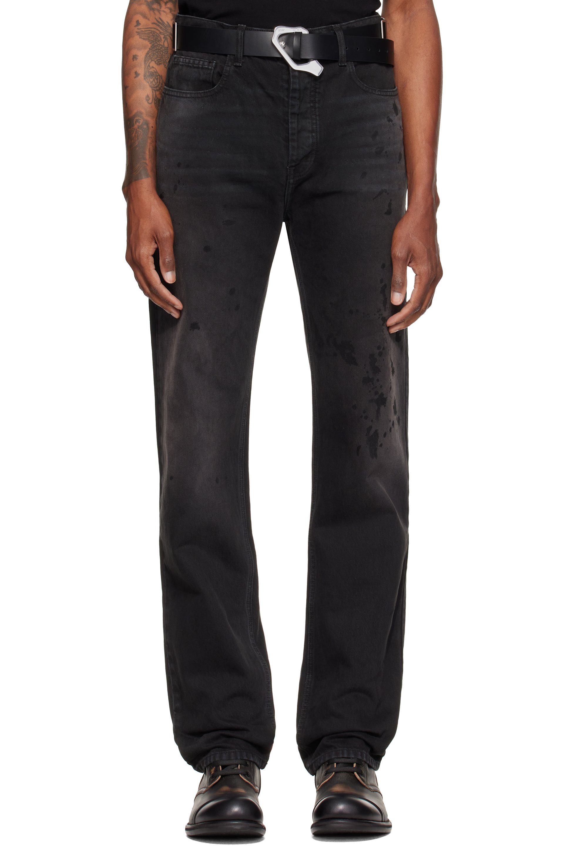 ALEXANDER DIGENOVA - Black Underground Painter Jeans
