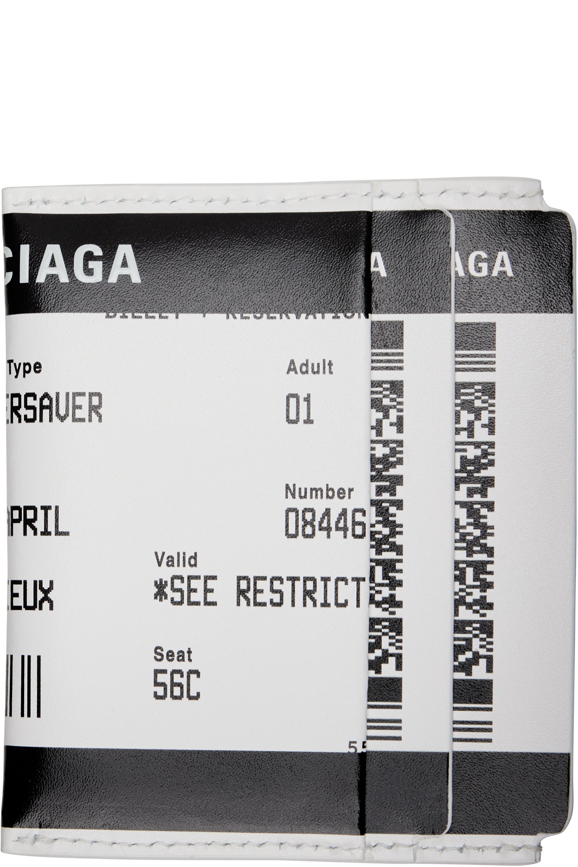 Balenciaga - White Passport Boarding Card Holder
