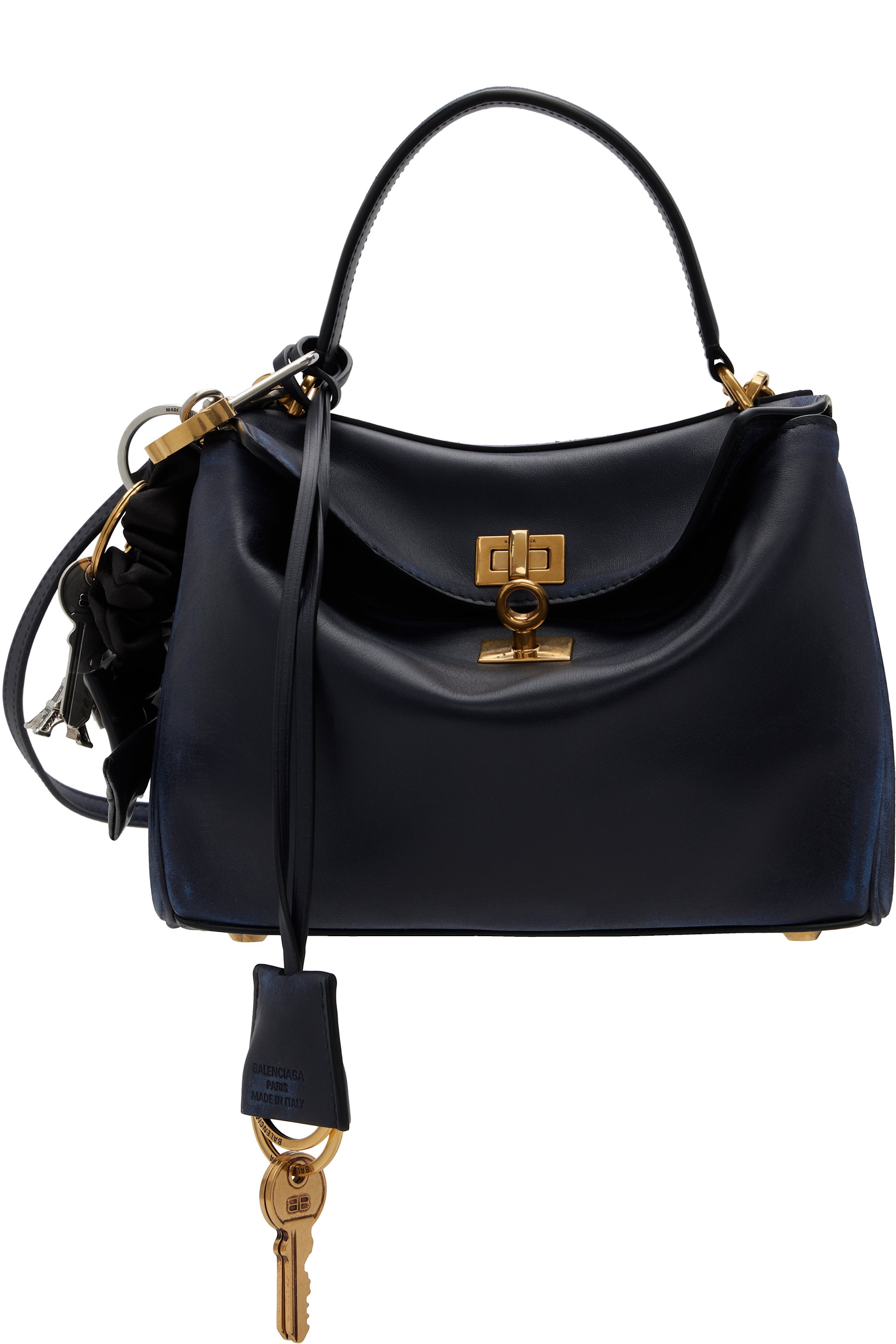 Balenciaga - Navy Charms Mini Rodeo Bag