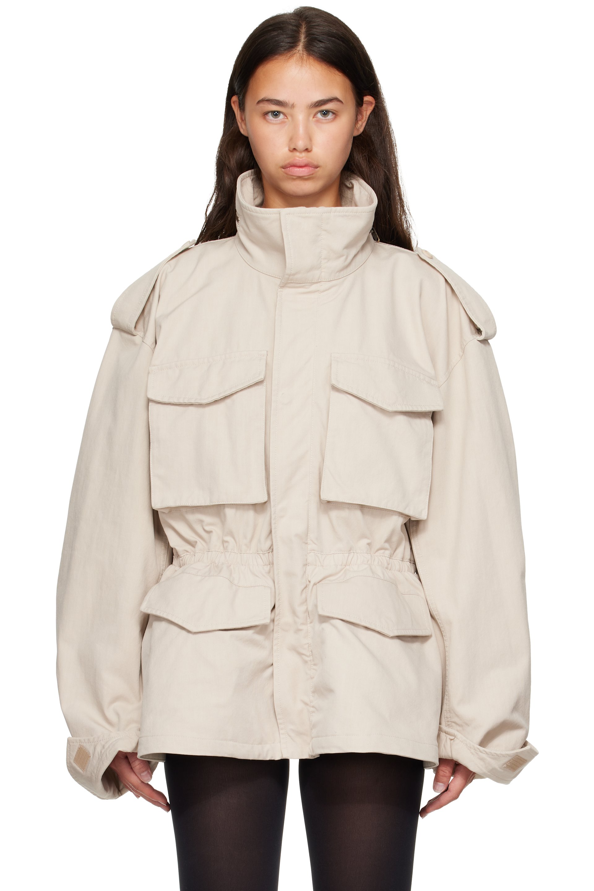 Balenciaga - Beige Hourglass Parka