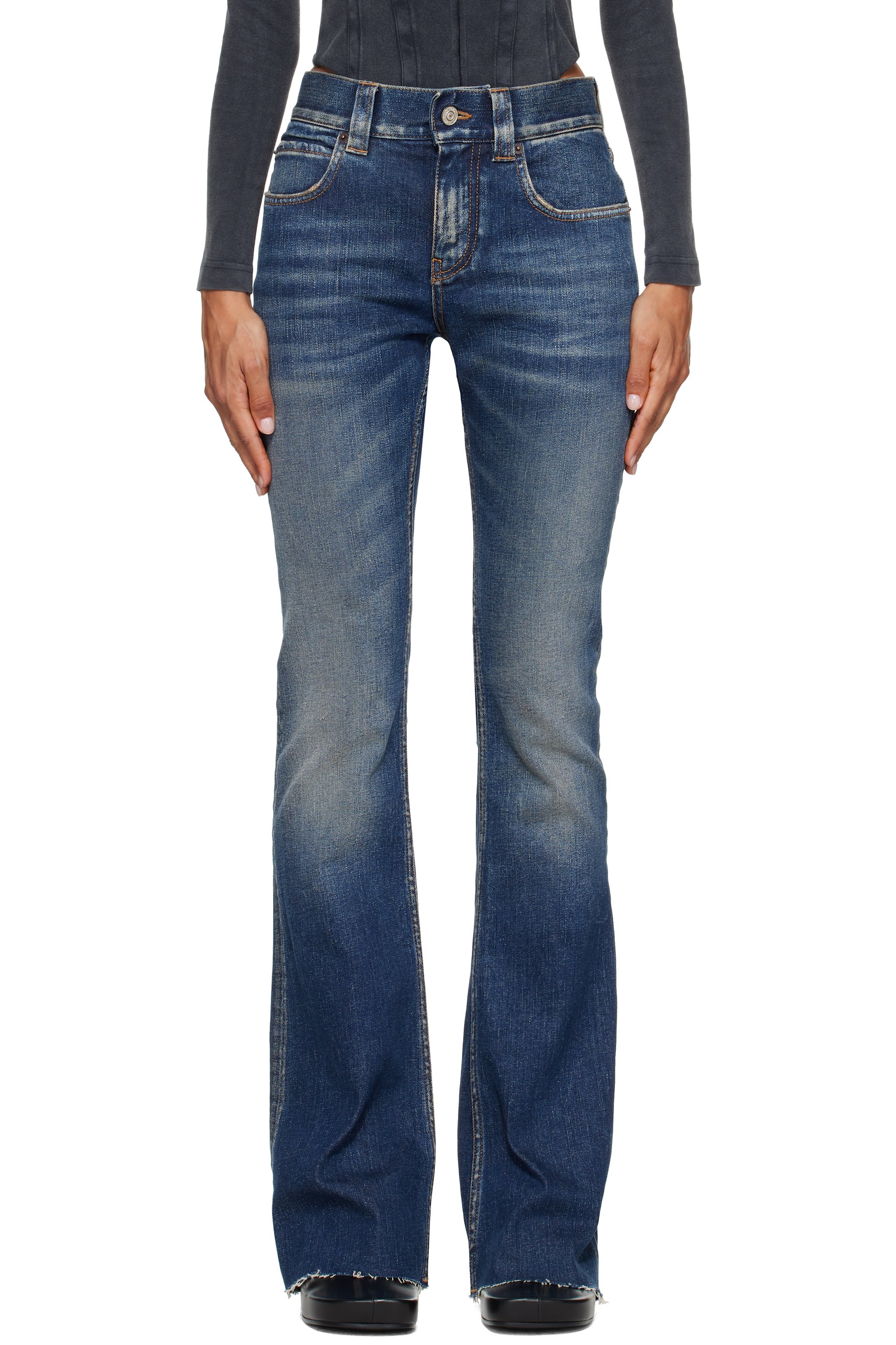 Balenciaga - Blue Slim Fit Bootcut Jeans