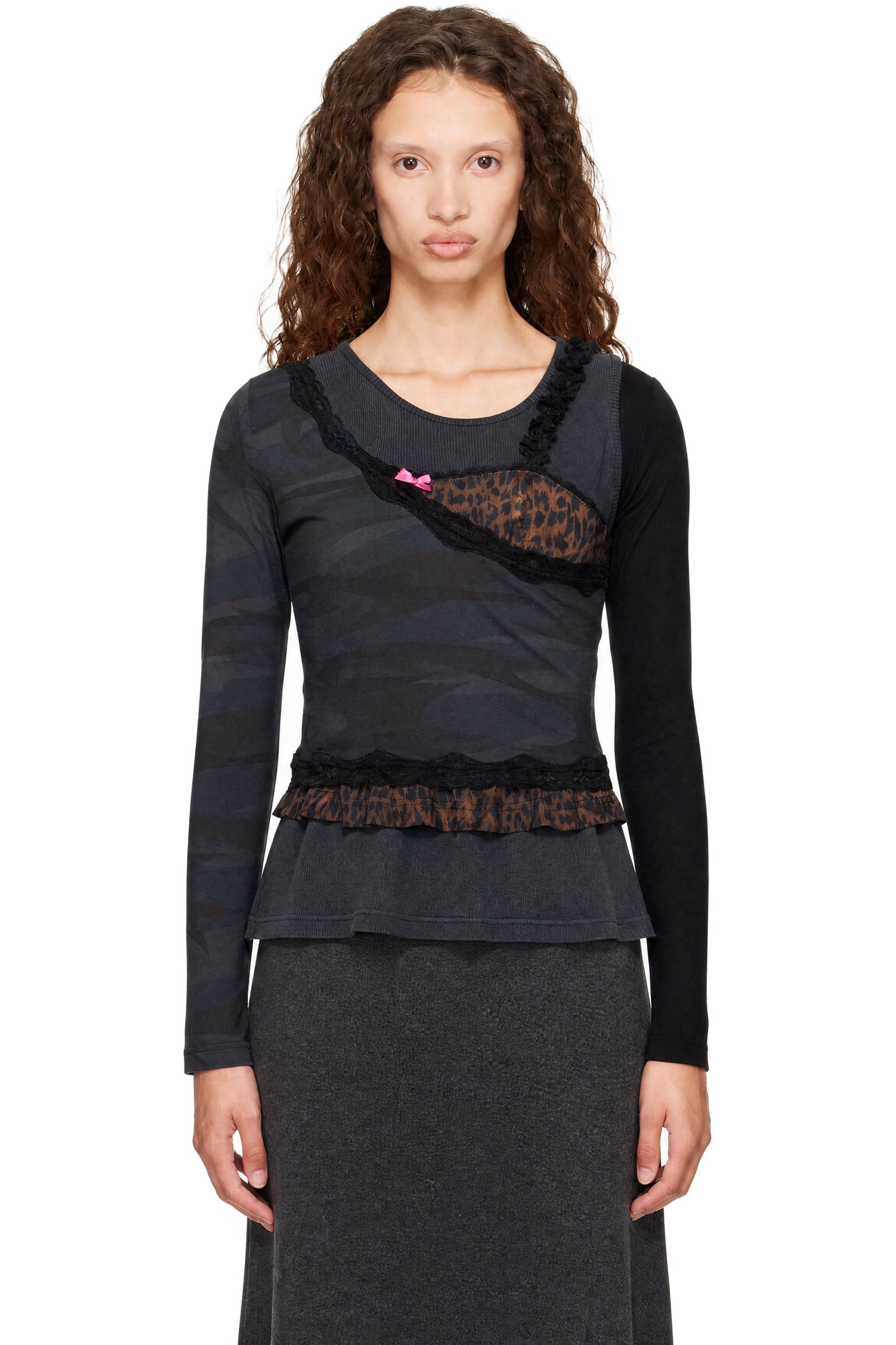 Balenciaga - Gray Layered Top
