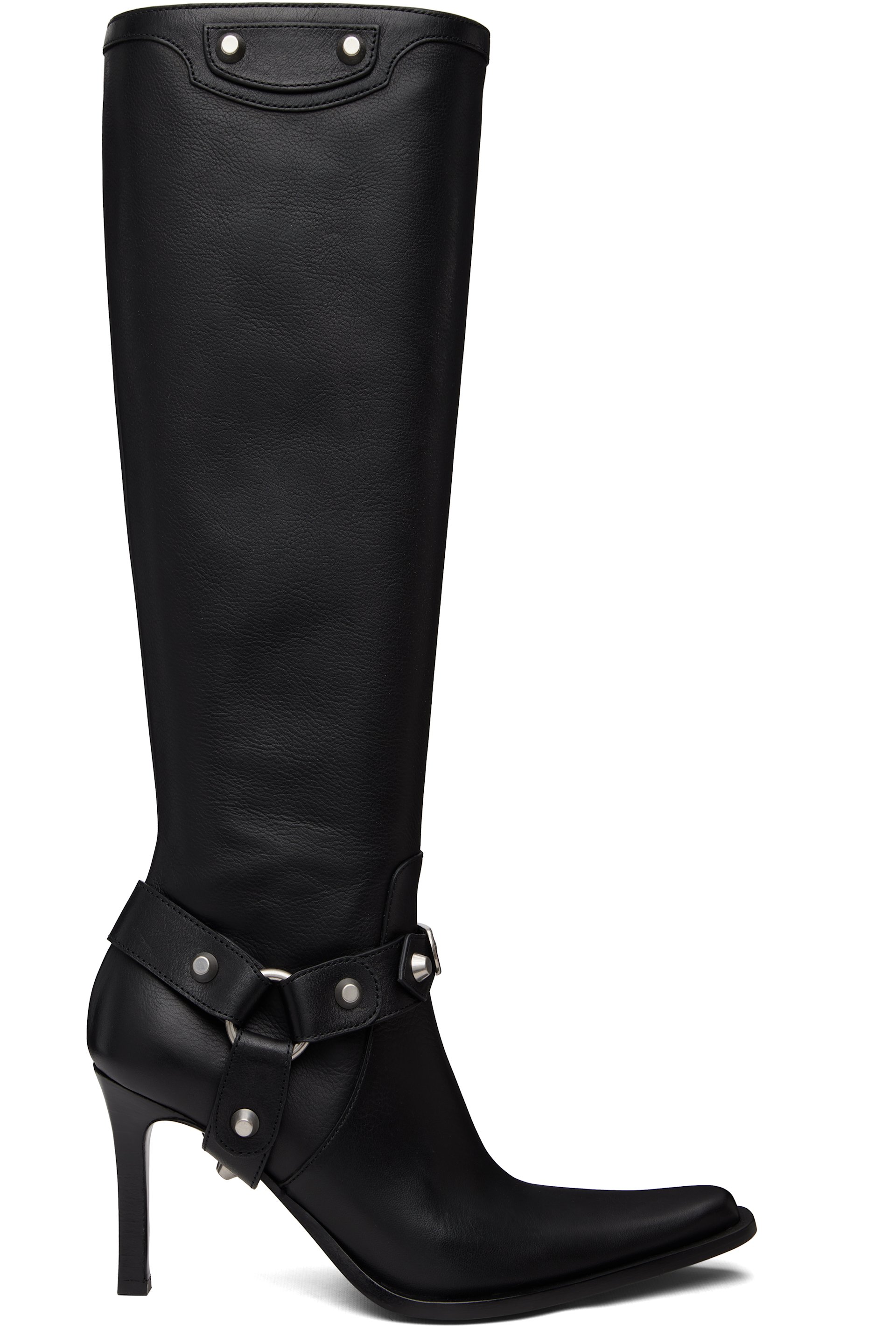 Balenciaga - Black City Harness Tall Boots