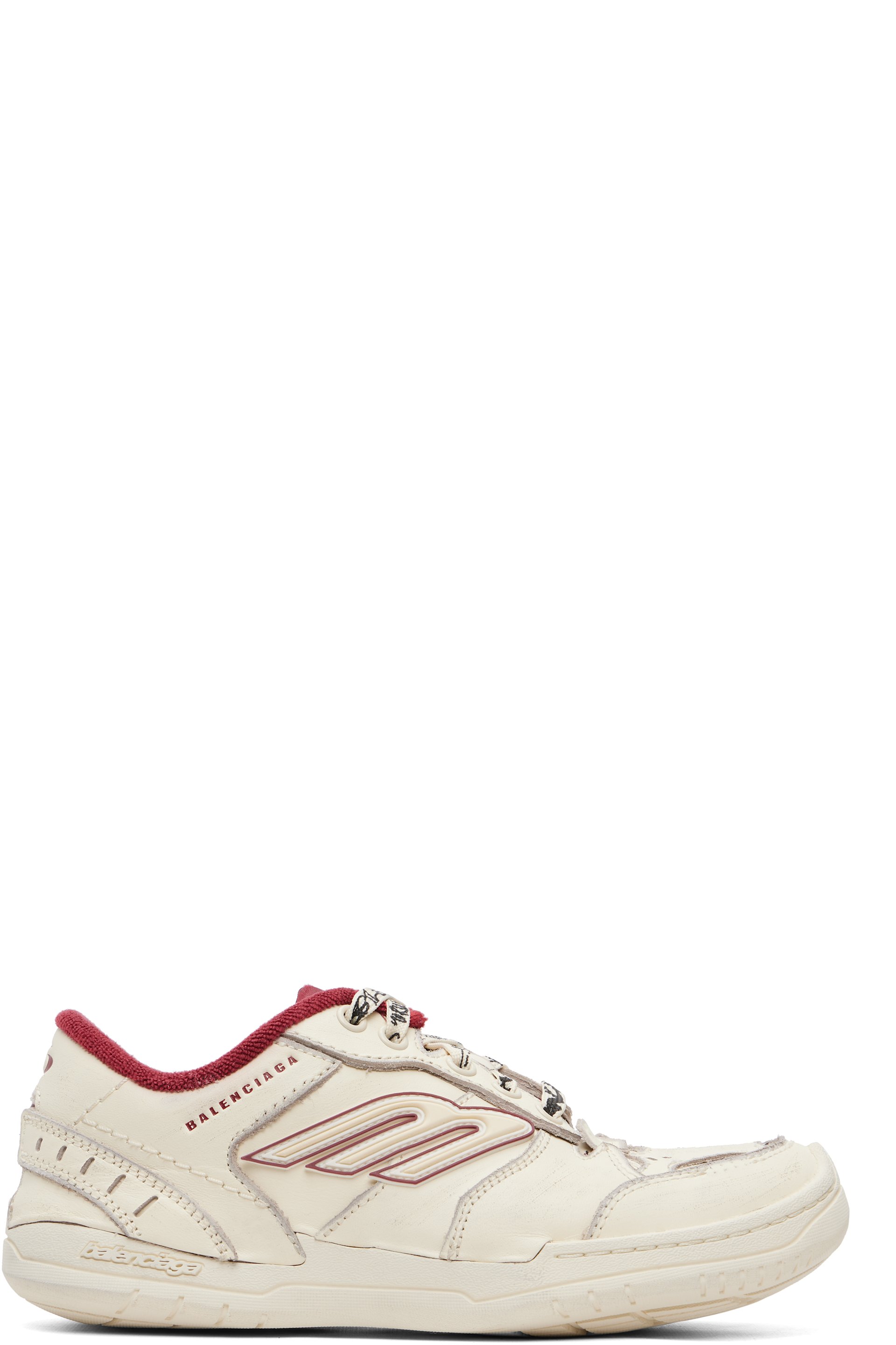 Balenciaga - Off-White Hamptons Medium Worn-Out Sneakers